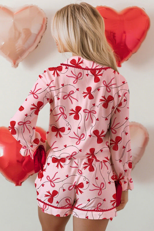 Red Bow Pajama Set