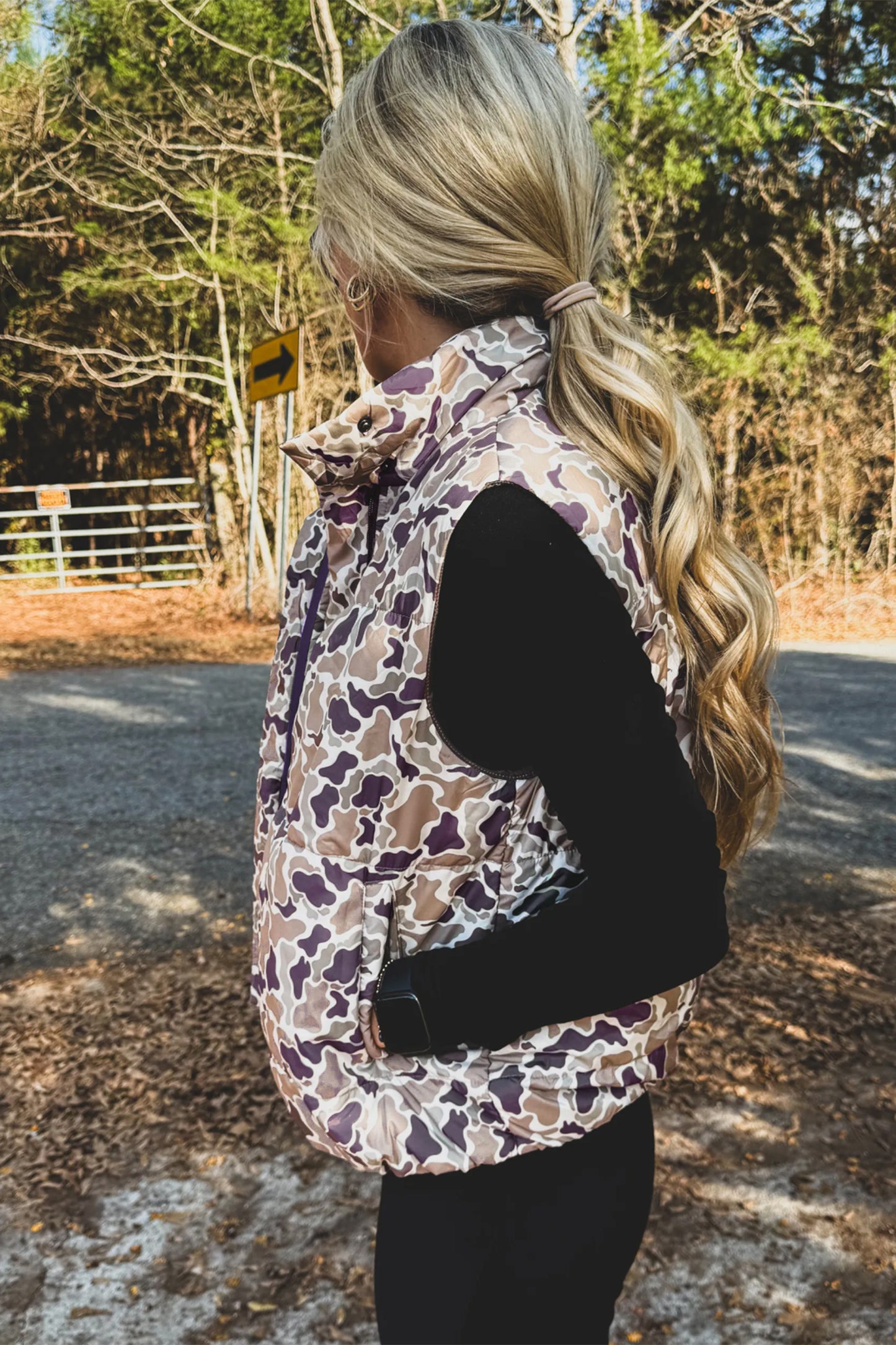 Camouflage Puffer Vest