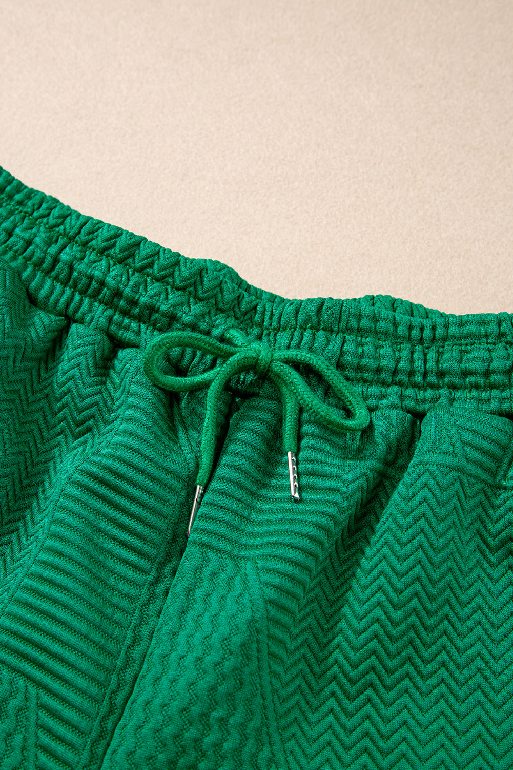 Textured Ruffle Top Shorts Set