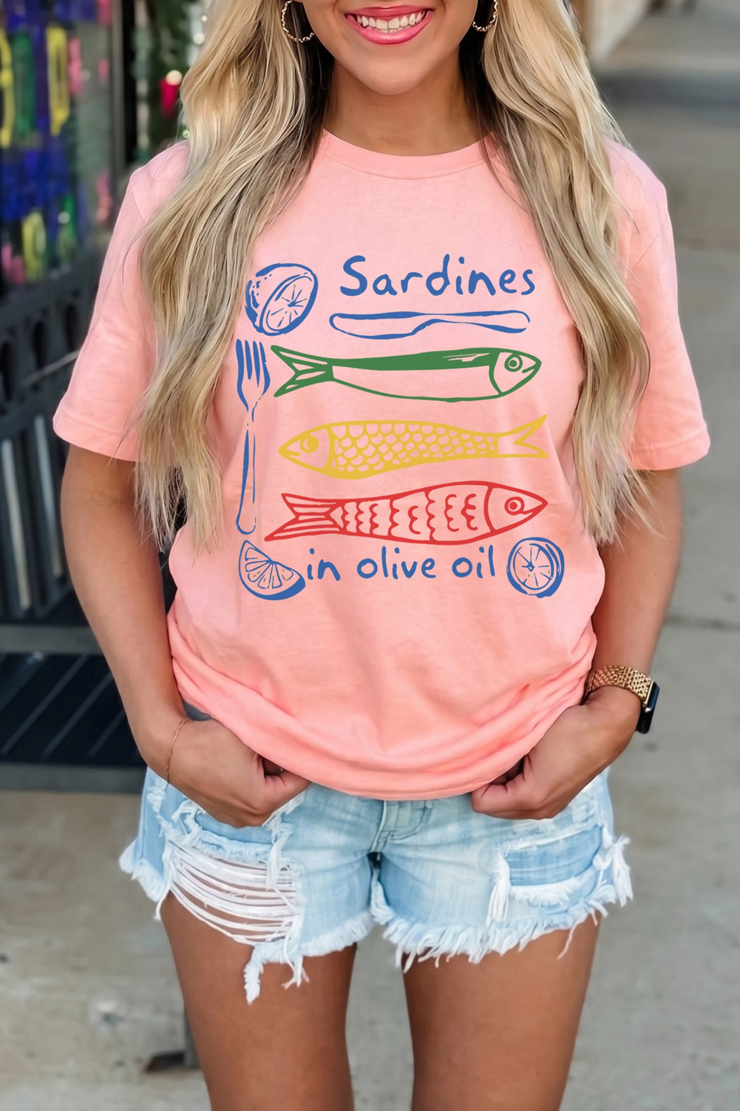 Pink Sardines Tee