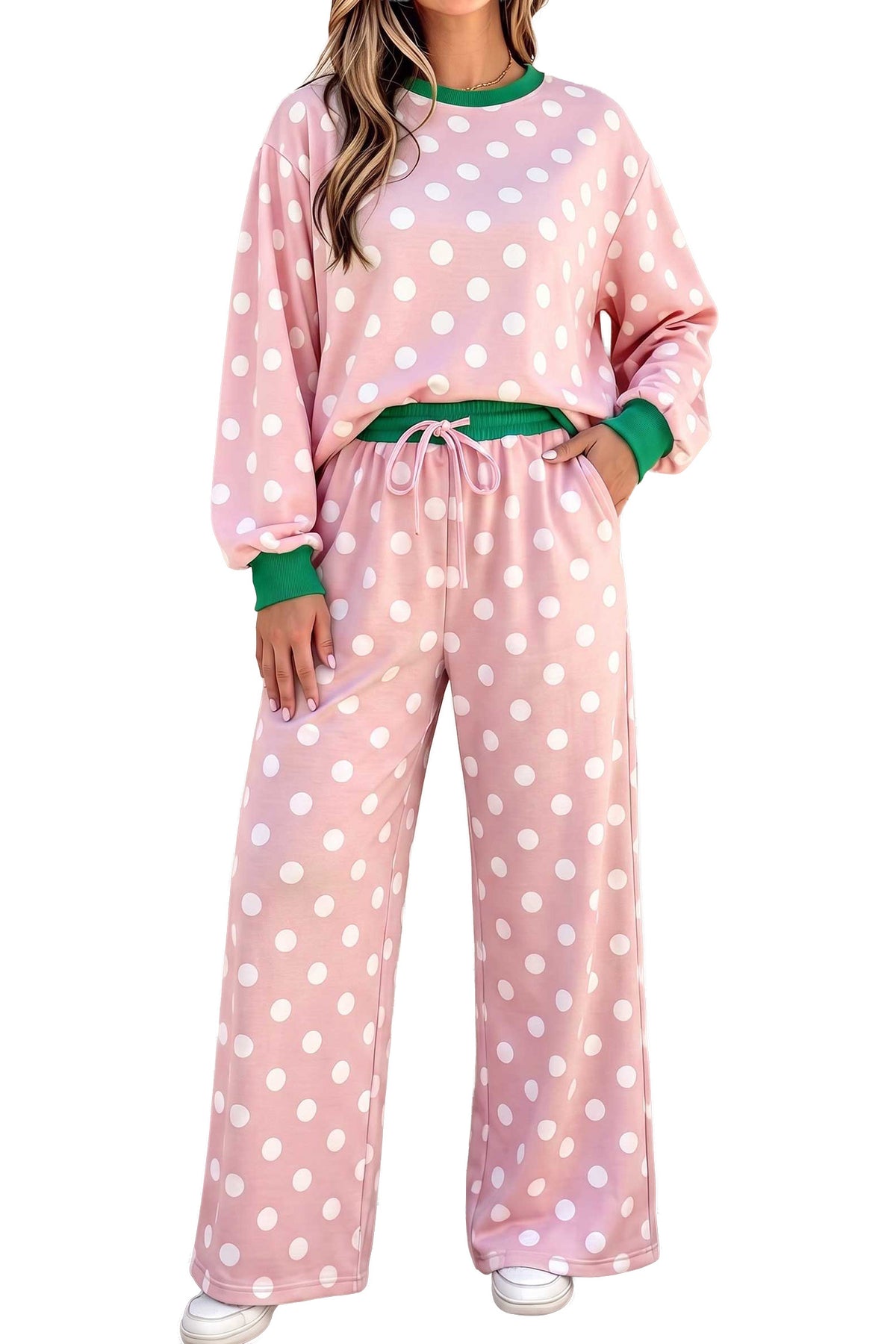 Polka Dot Pants Set