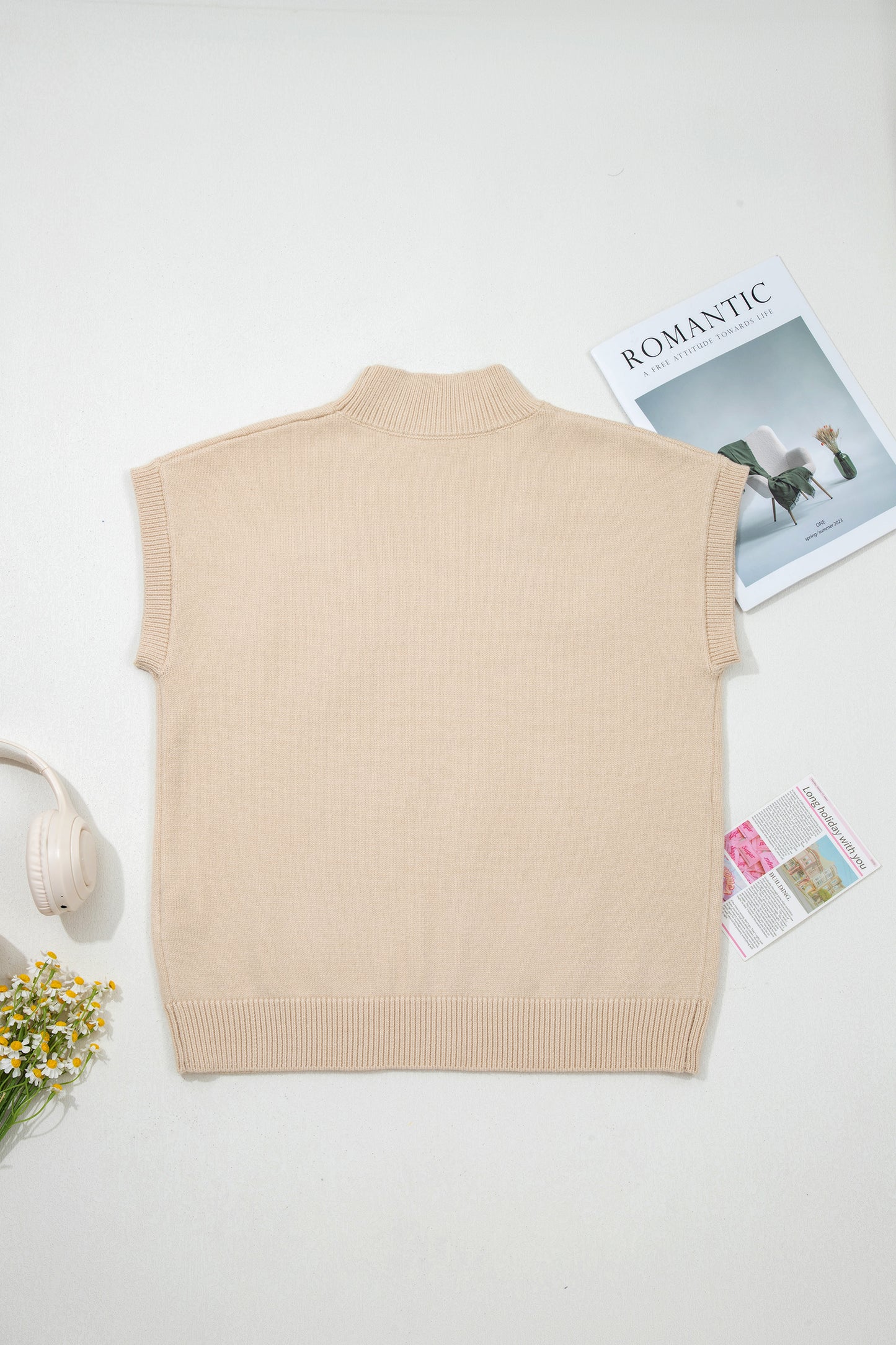 Horseshoes Mock Neck Sweater