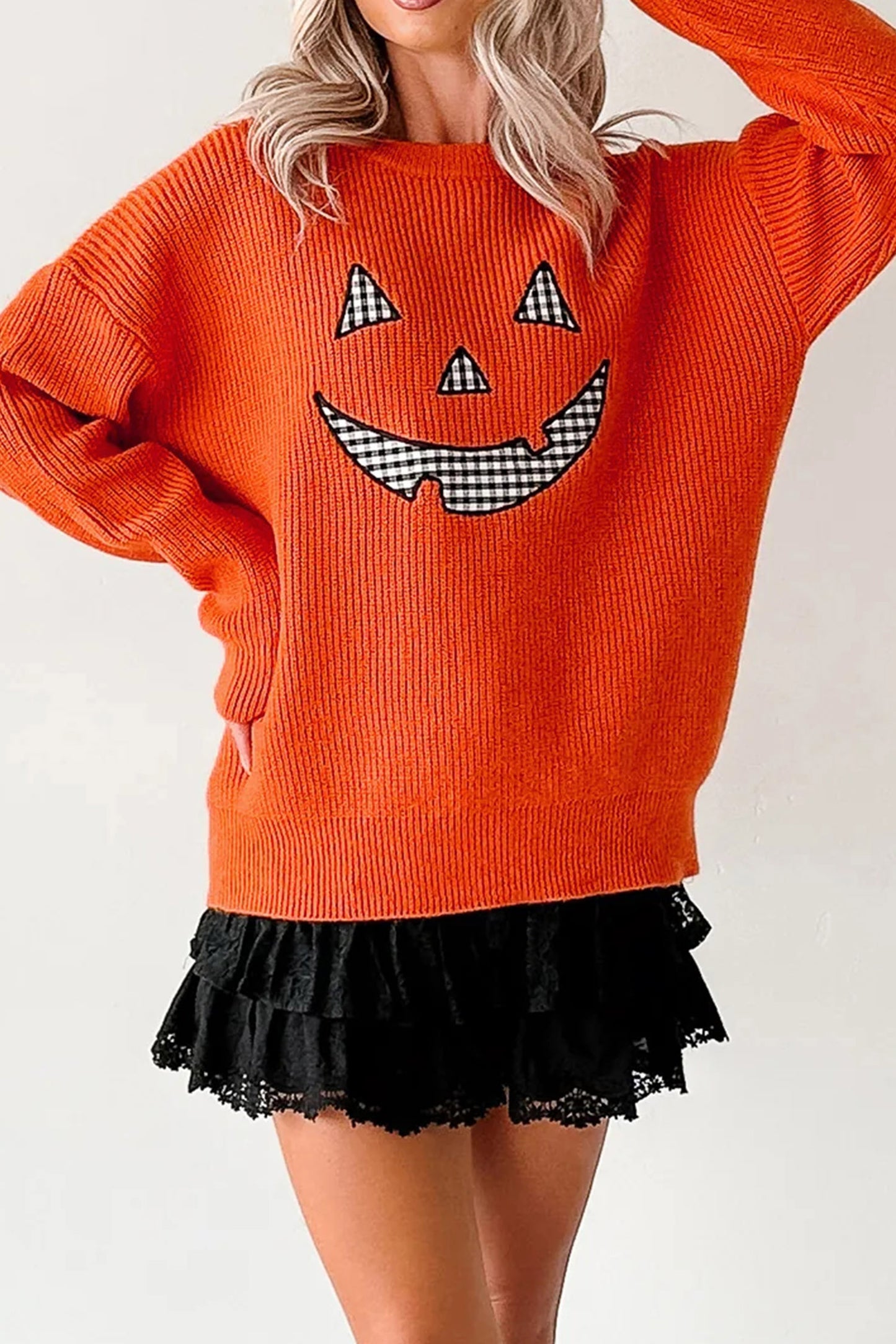 Jack O' Lantern Halloween Sweater