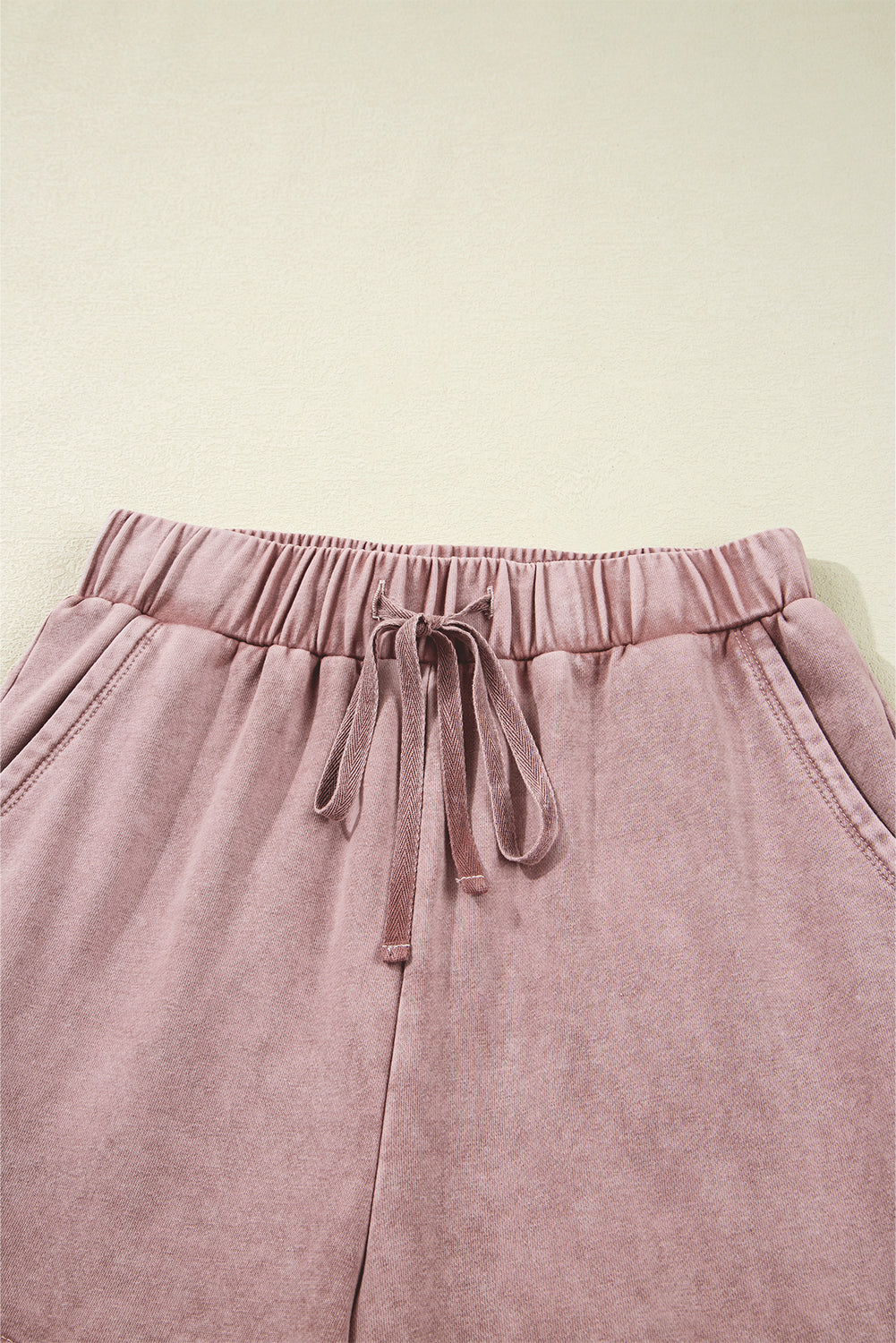 Mineral Wash Tiered Wide Leg Pants