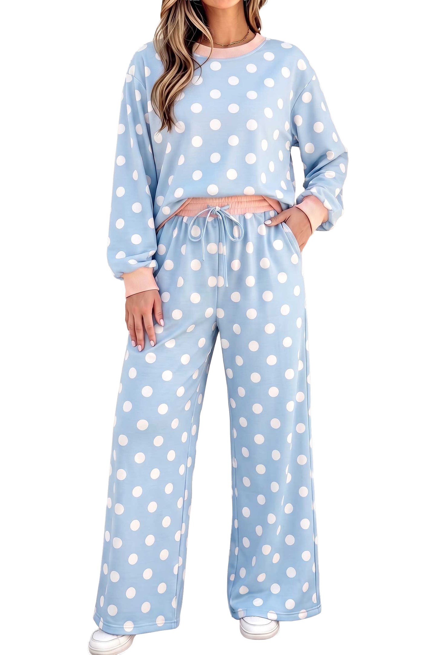 Polka Dot Pants Set