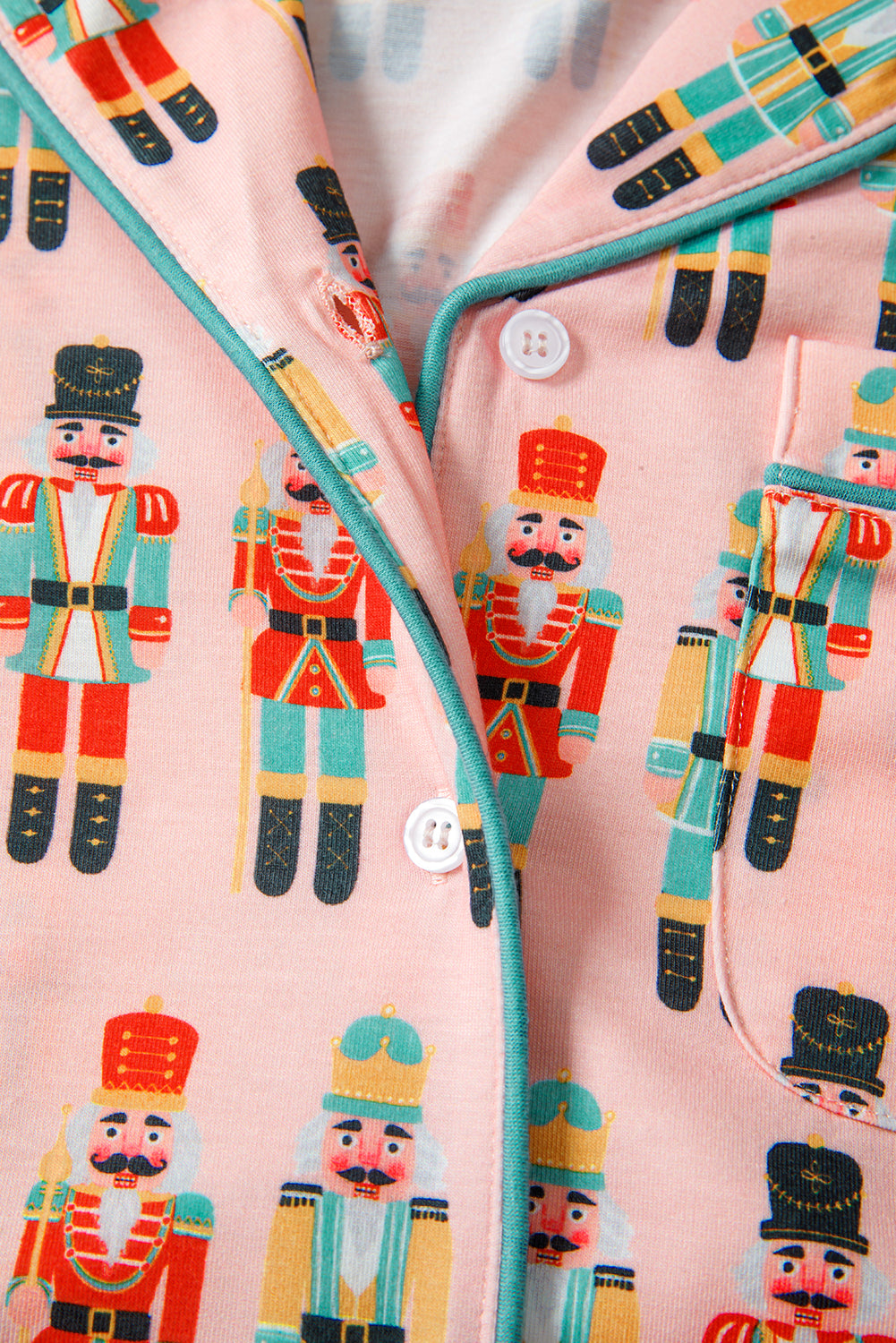 Pink Christmas Nutcracker Pajama Set