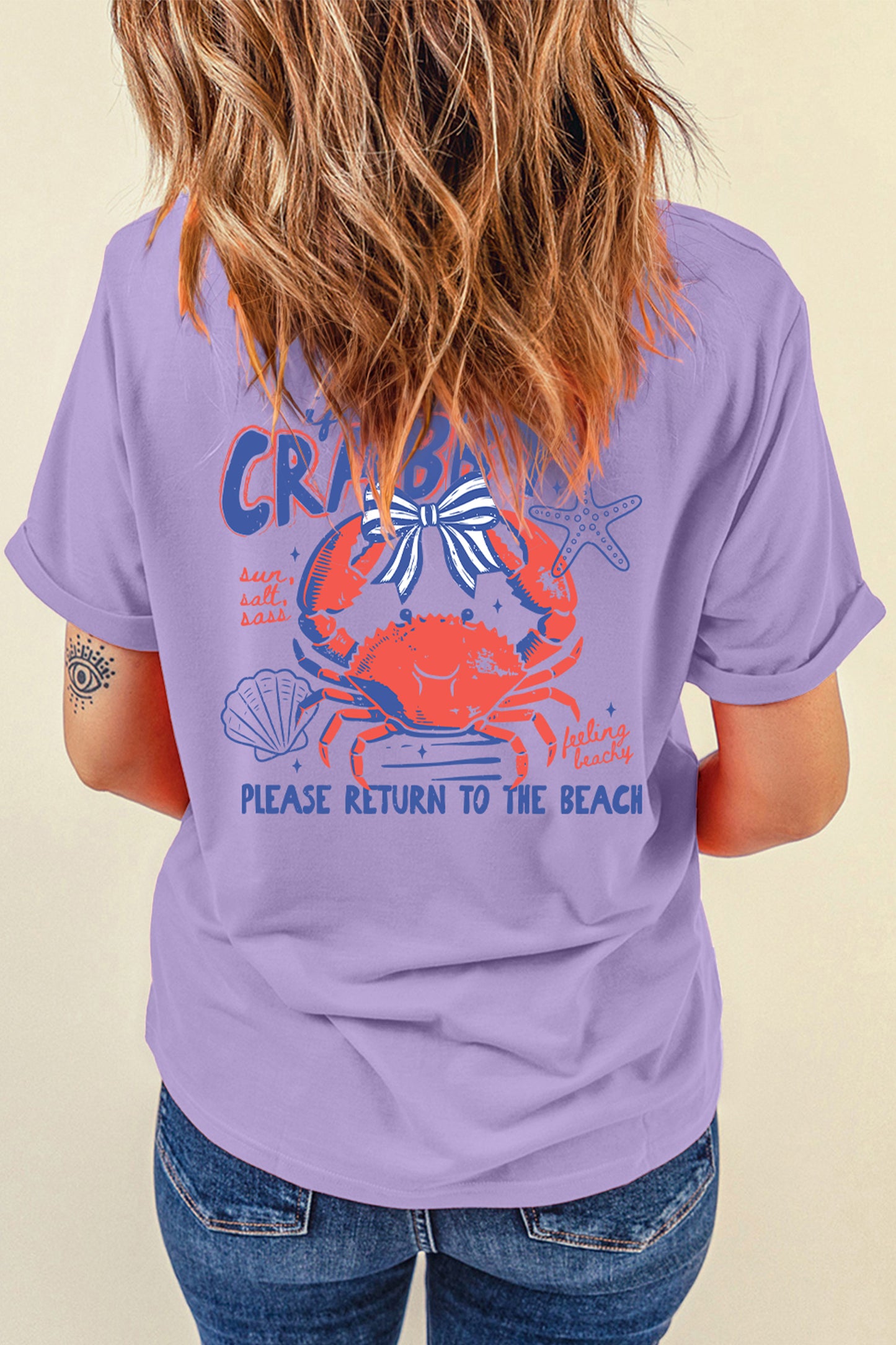 Orchid CRABBY Beach Day Tee