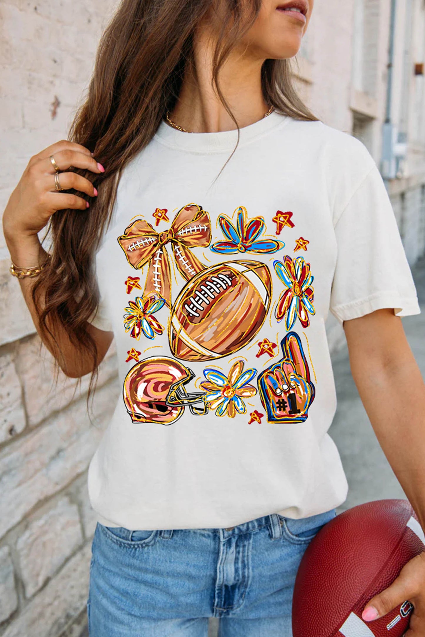 Cheerful Football T Shirt