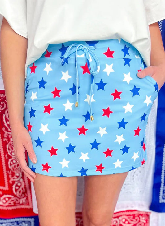 Patriotic Stars Skort