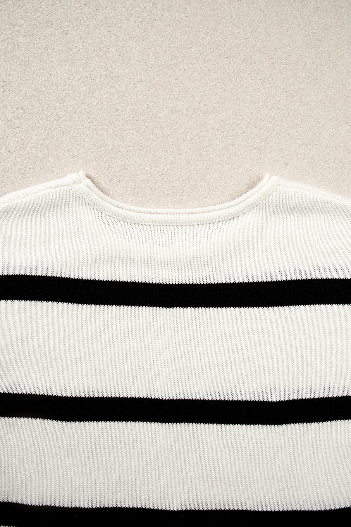 Western Stripe Short Sleeve Sweater