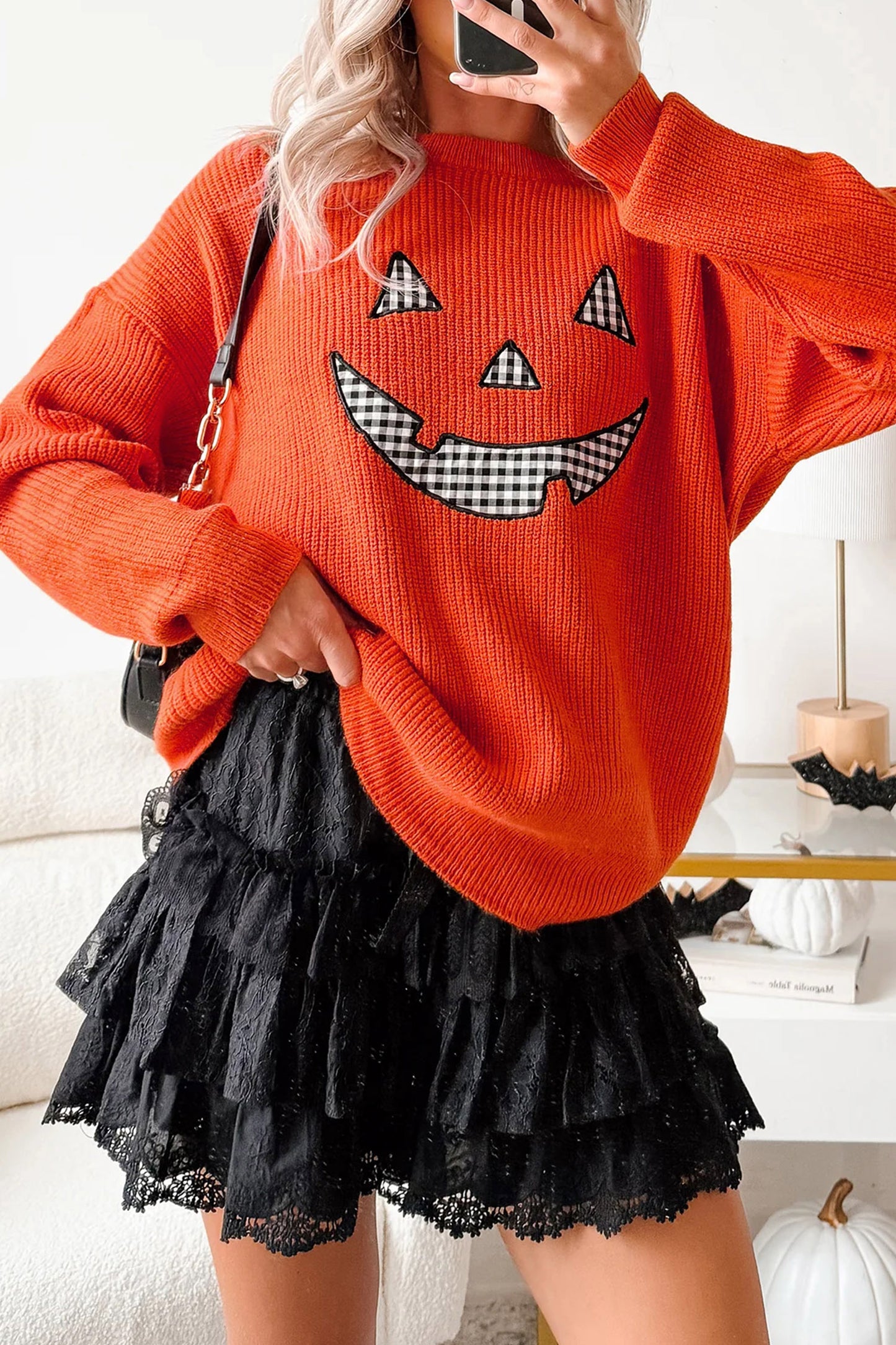 Jack O' Lantern Halloween Sweater