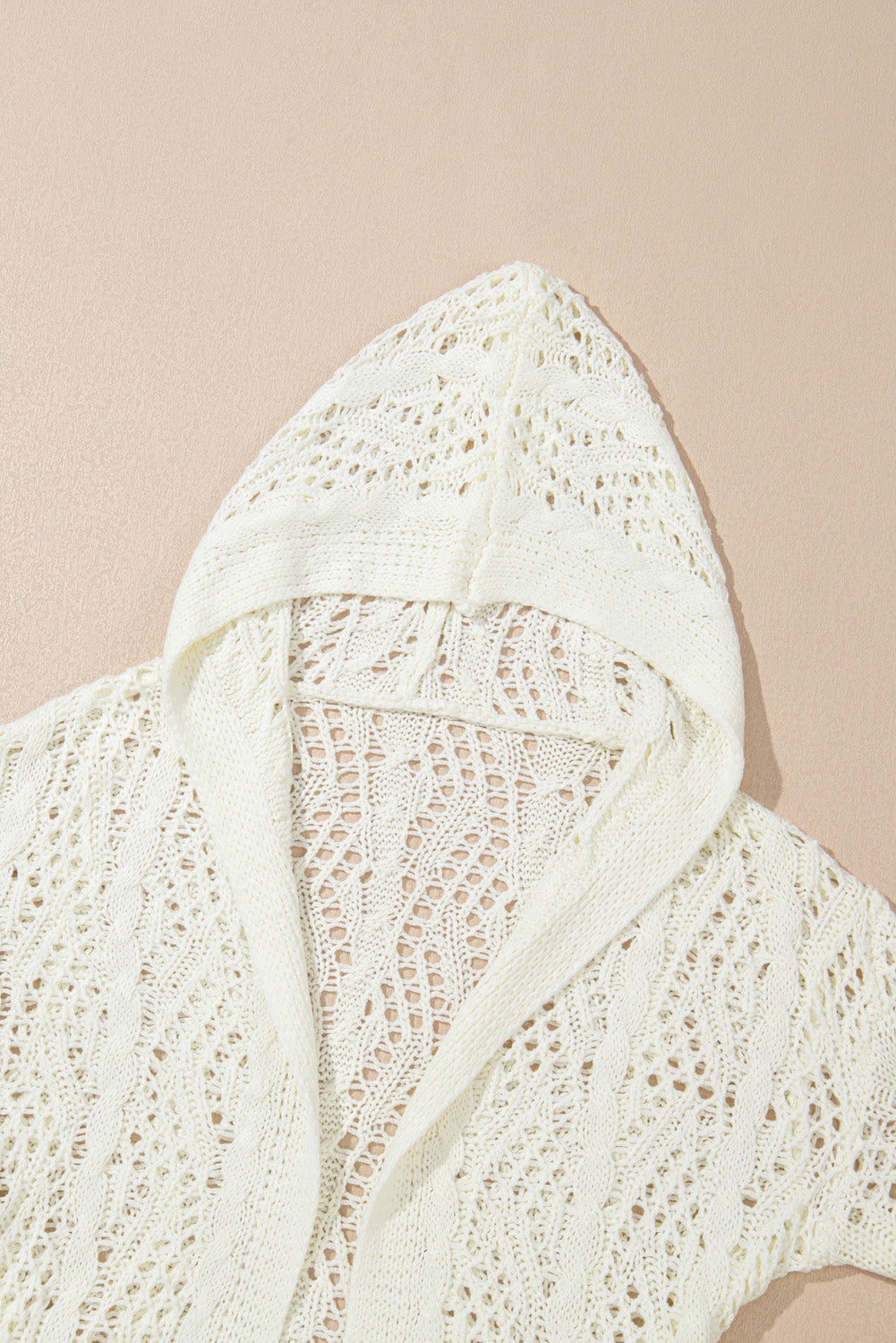 Crocheted Hooded Beach Coverup