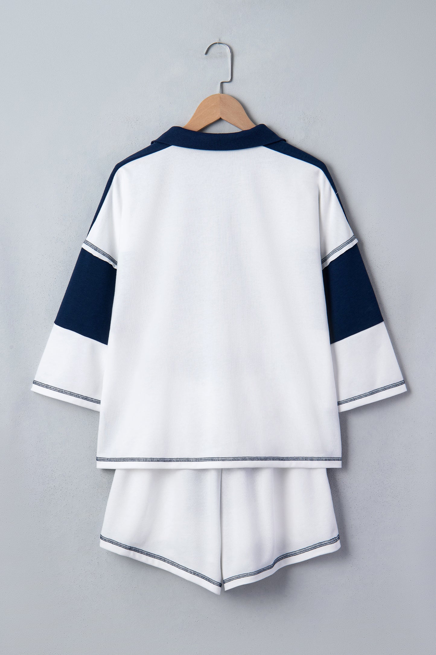 Exposed Seam Shorts Set