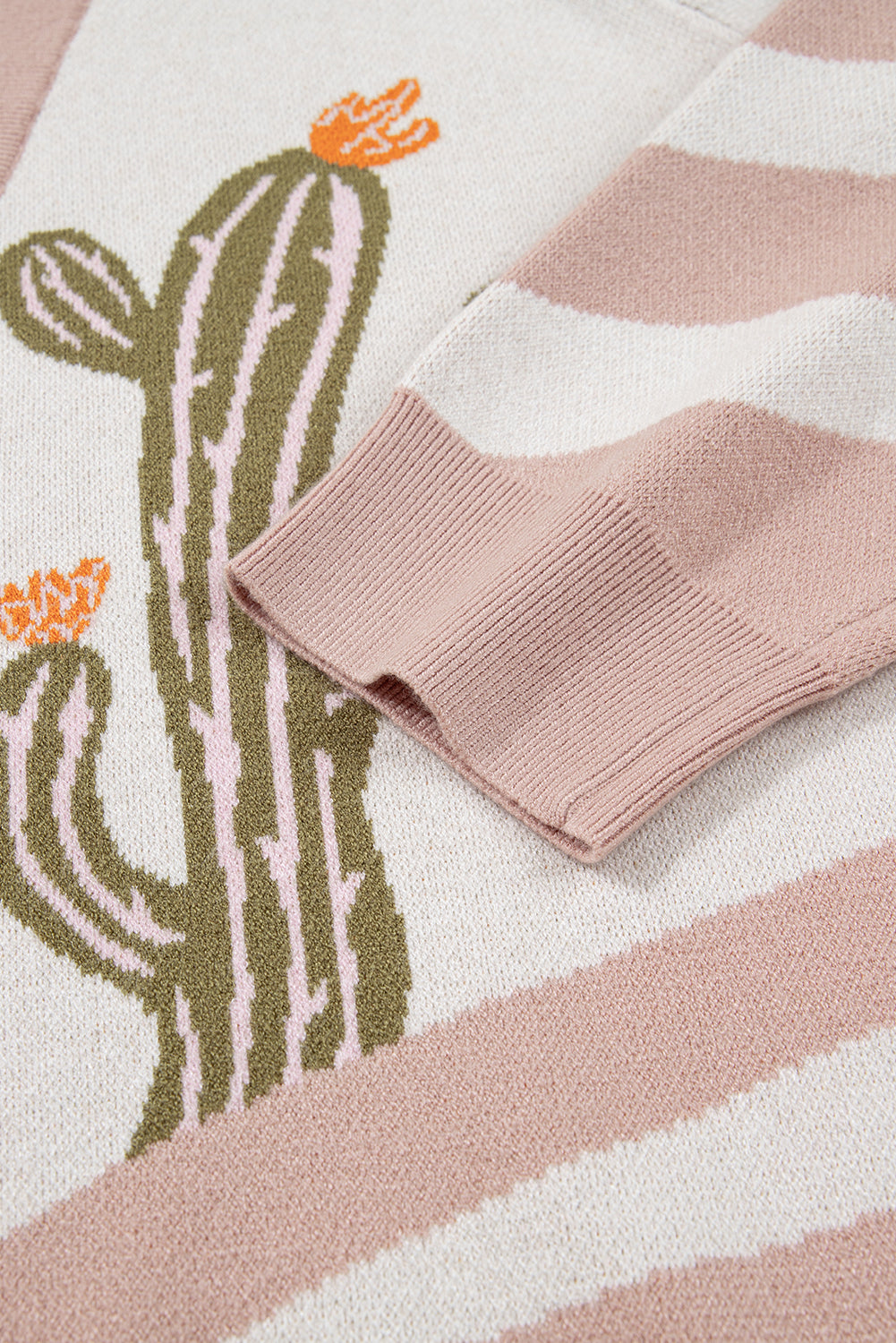 Apricot Cactus Cardigan  - Plus
