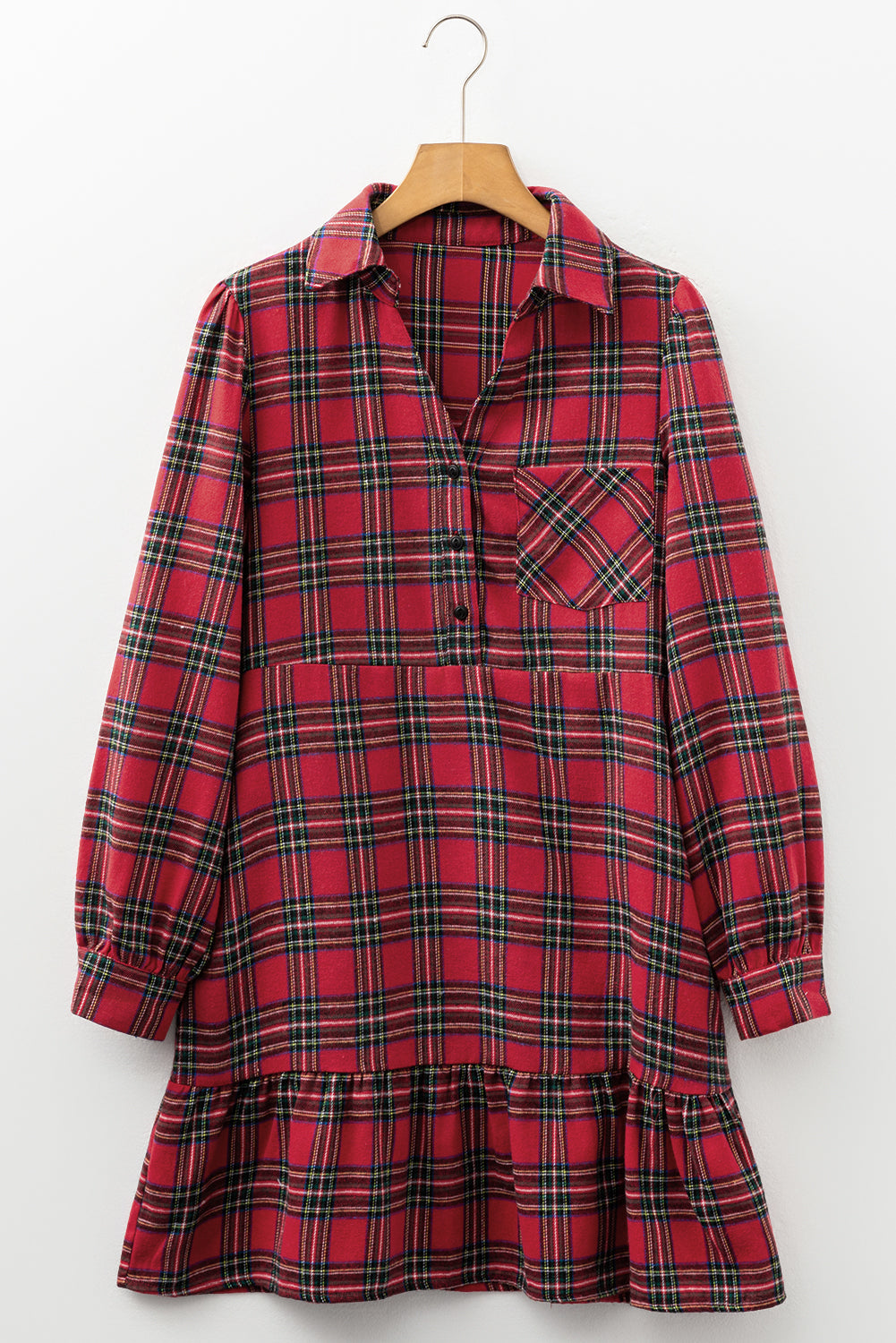 Red Plaid Christmas Dress