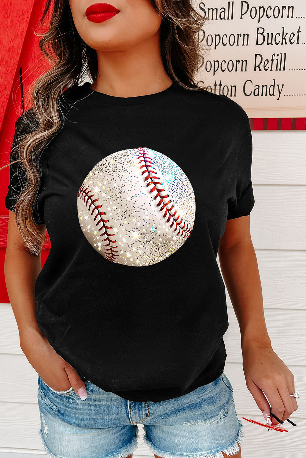 Black Baseball T Shirt