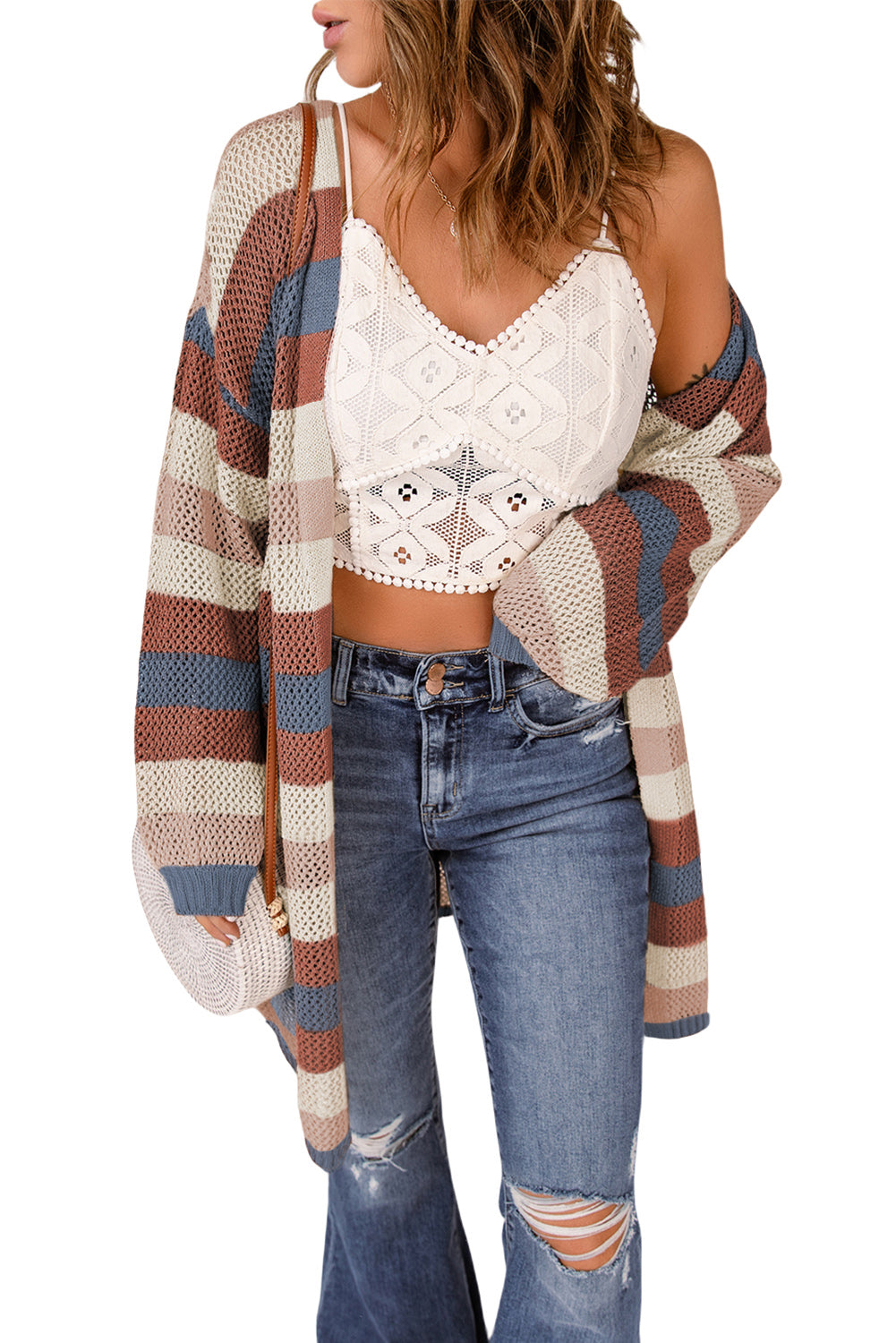 Striped Knit Cardigan
