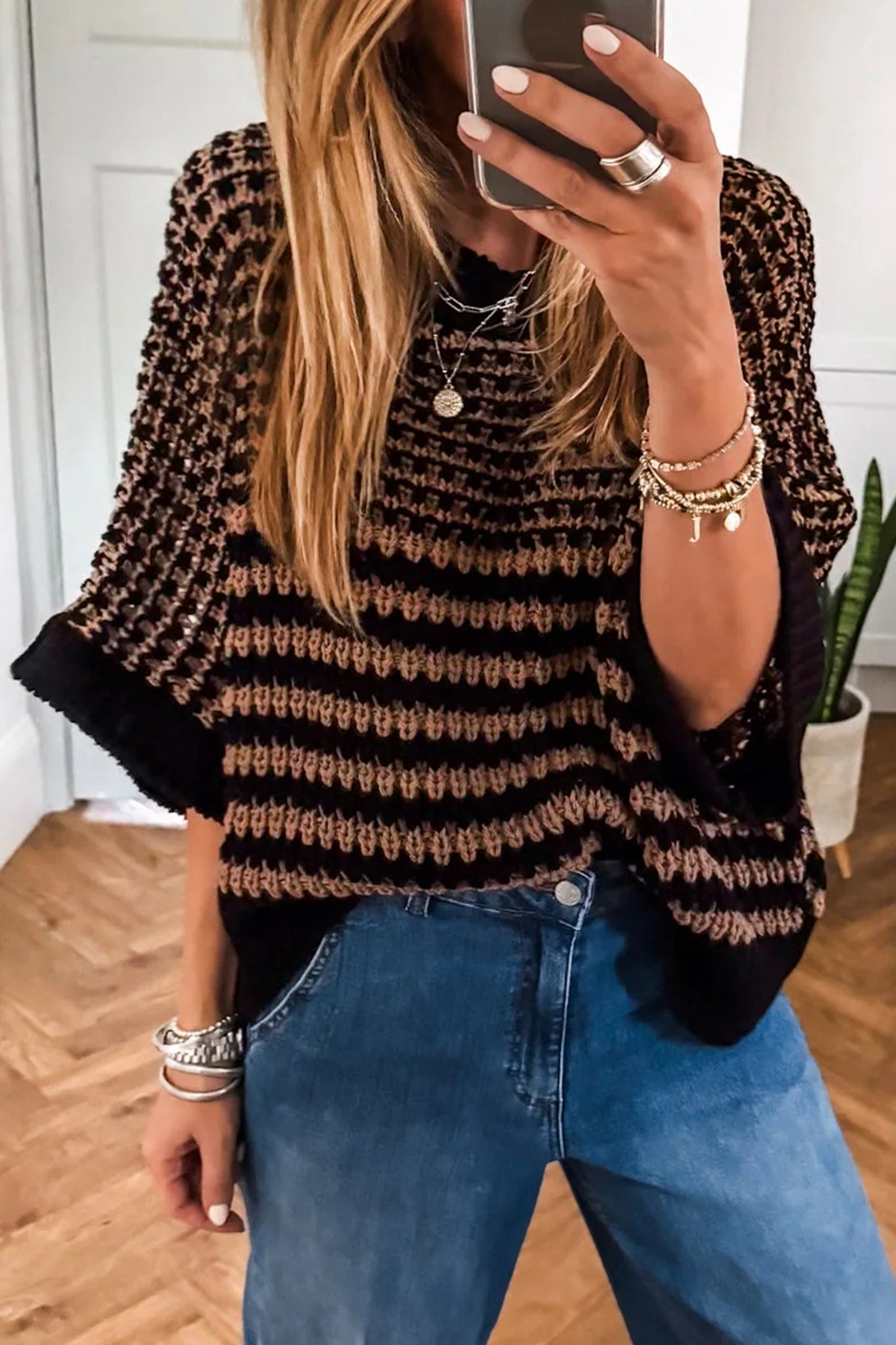Striped Slouchy Sweater