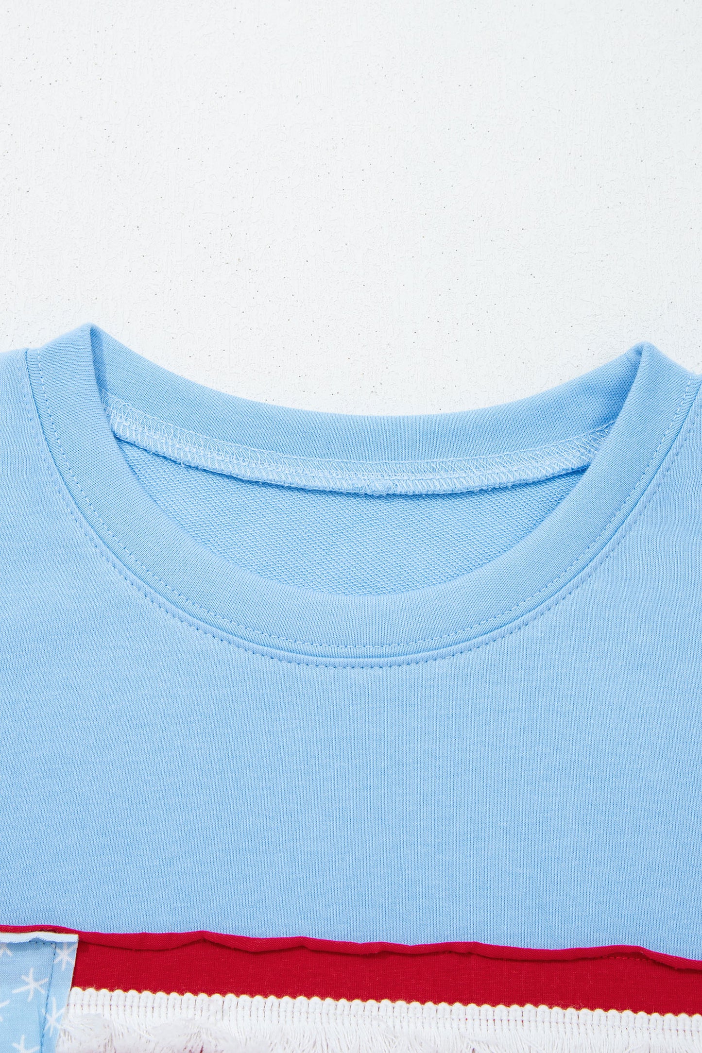 Blue Flag Patchwork Tee