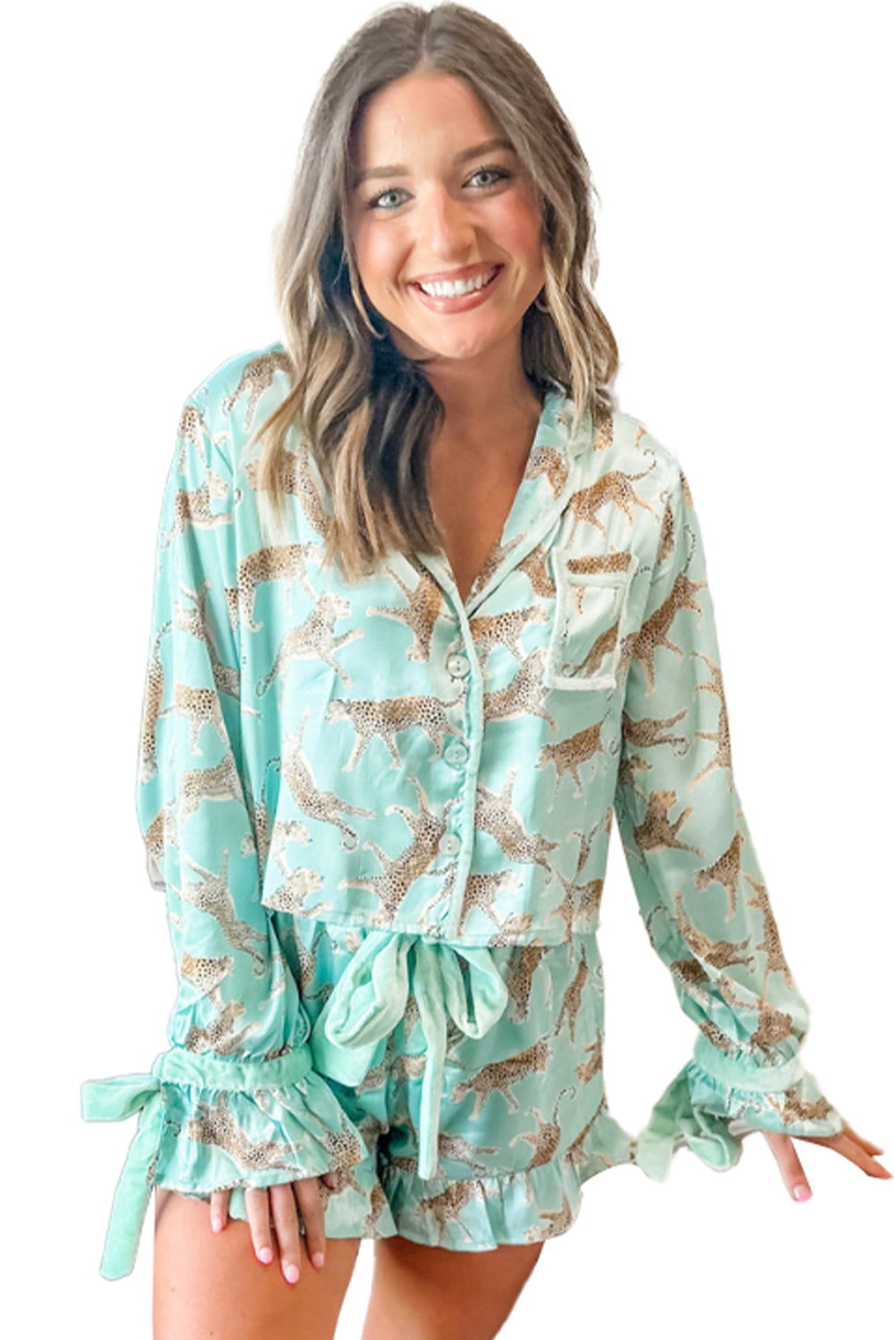 Leopard Pajama Set