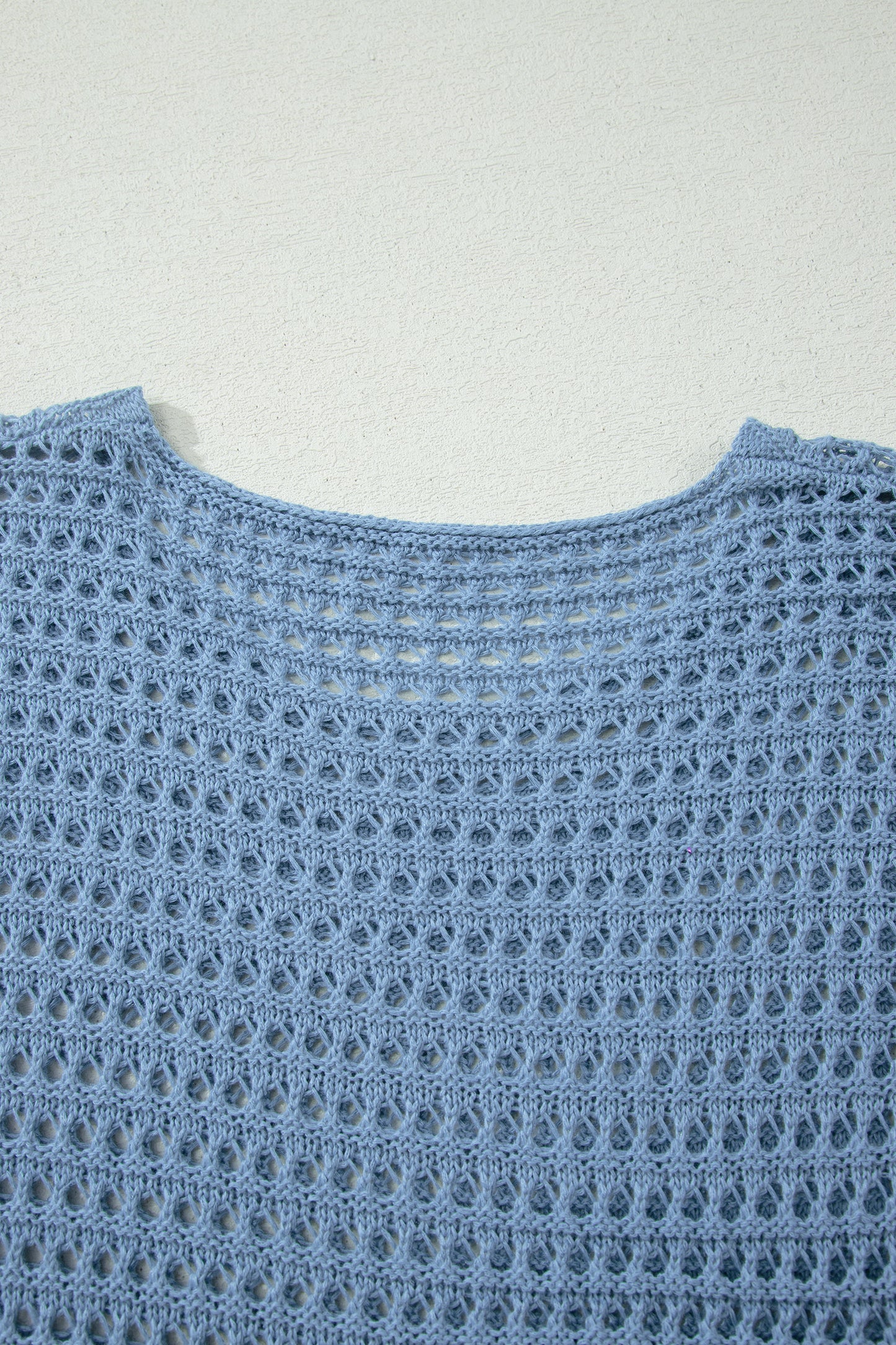 Light Blue Crochet Sweater