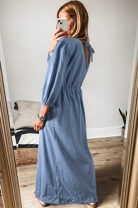 Chambray Maxi Dress