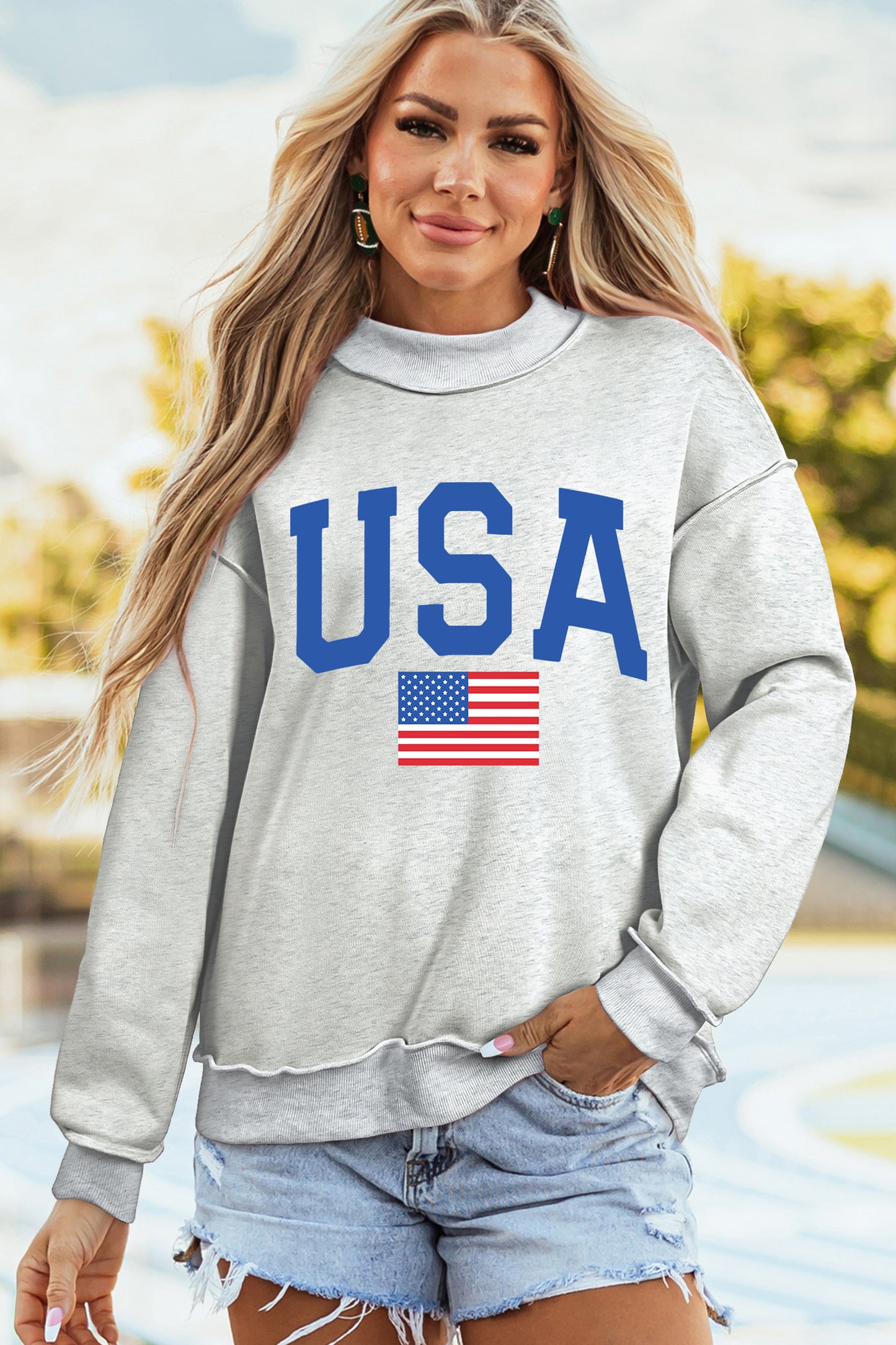Reversible USA/America Sweatshirt