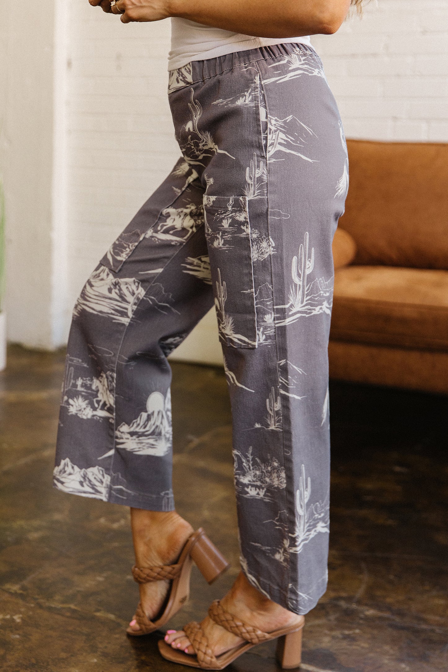 Wild West Vintage Printed Jeans