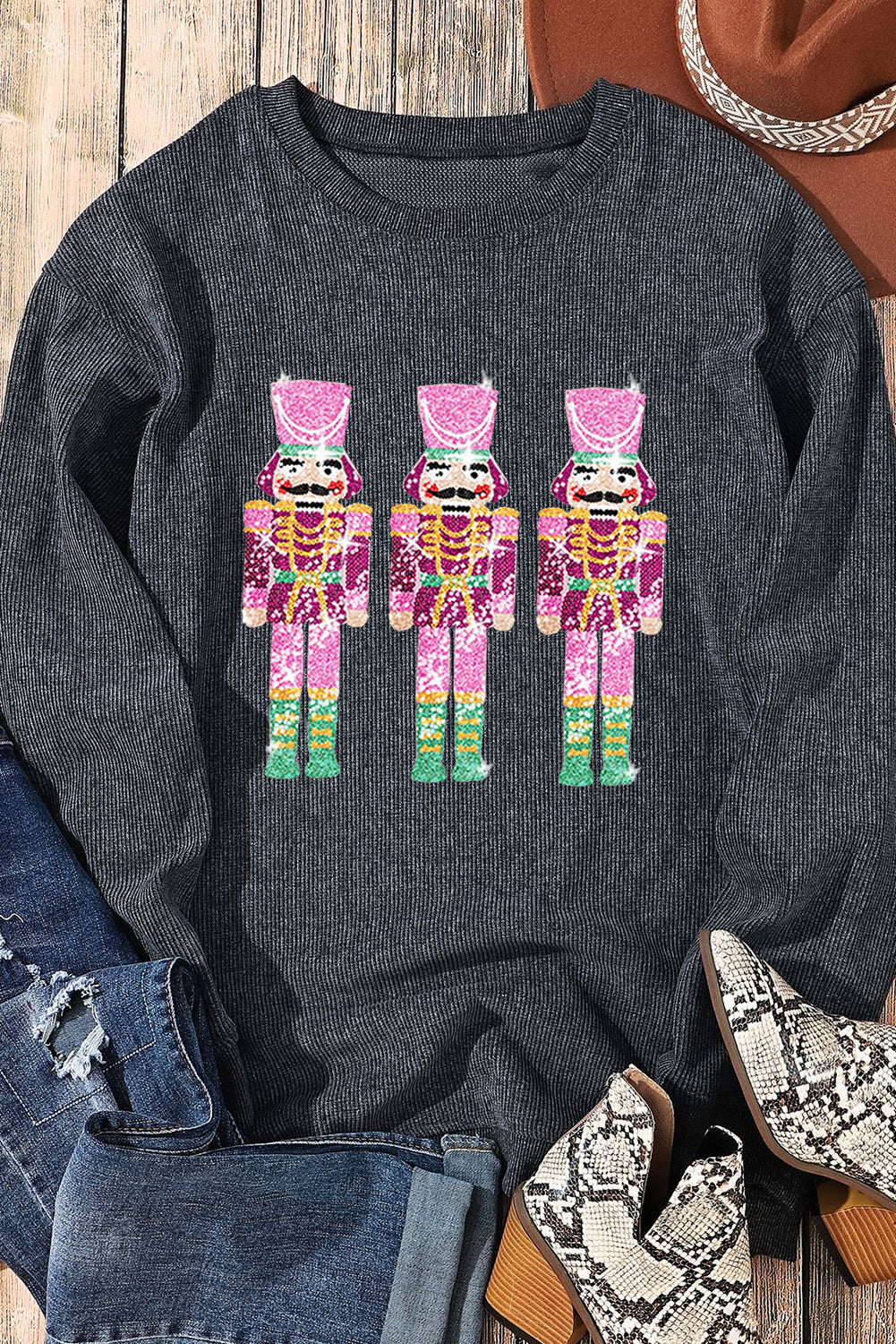 Sequin Nutcracker Sweatshirt