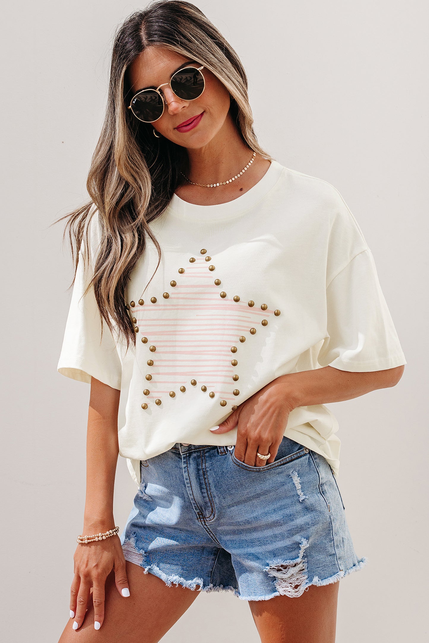 Studded Star Top
