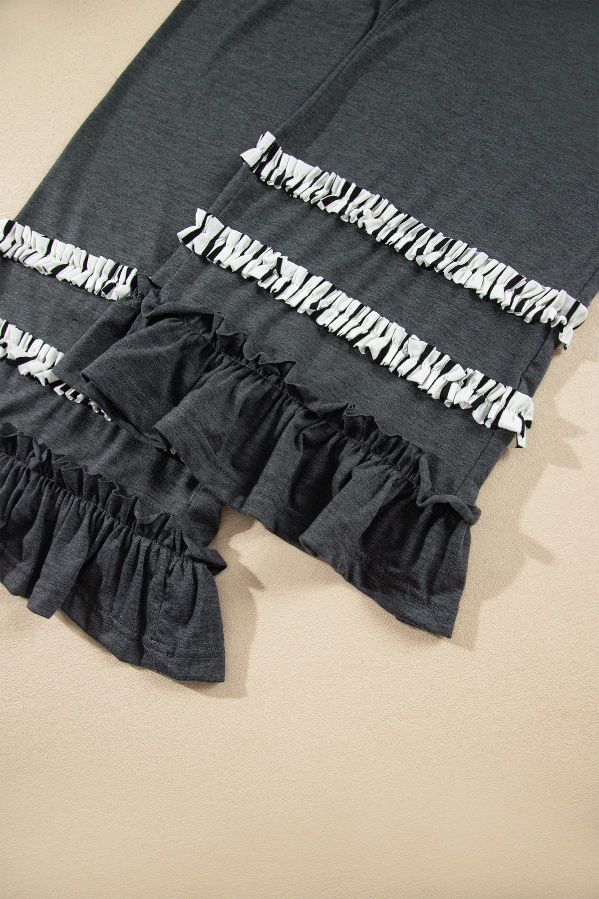 Ruffle Trim Top and Pants Set