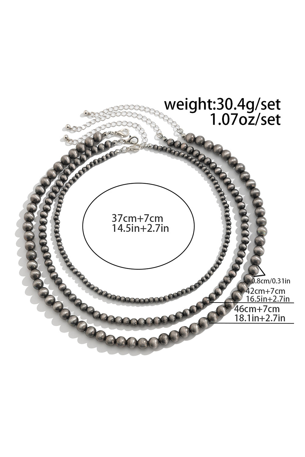 Navajo Pearls 3pcs Necklace Set