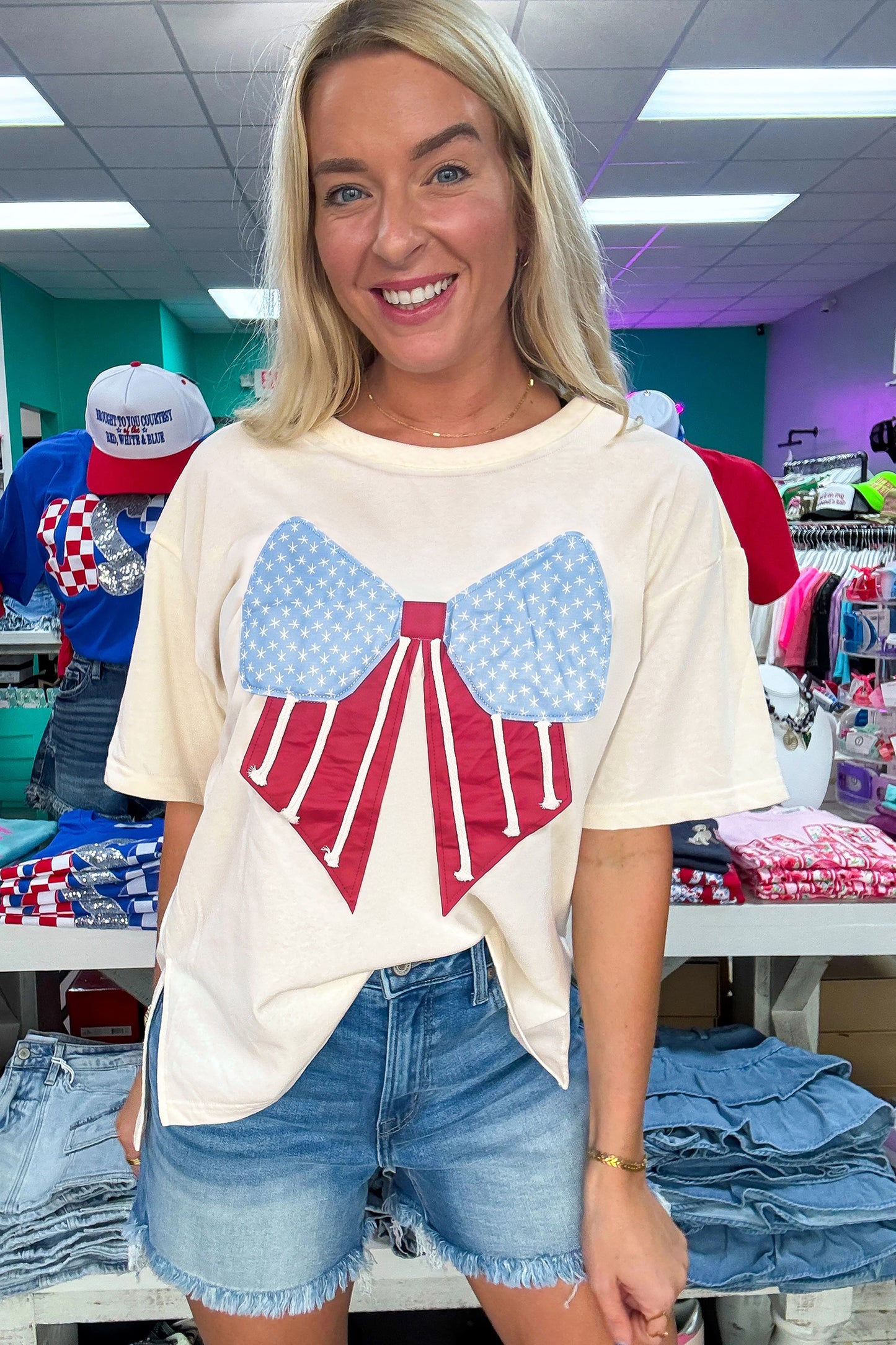 Americana Bow Patch Tee