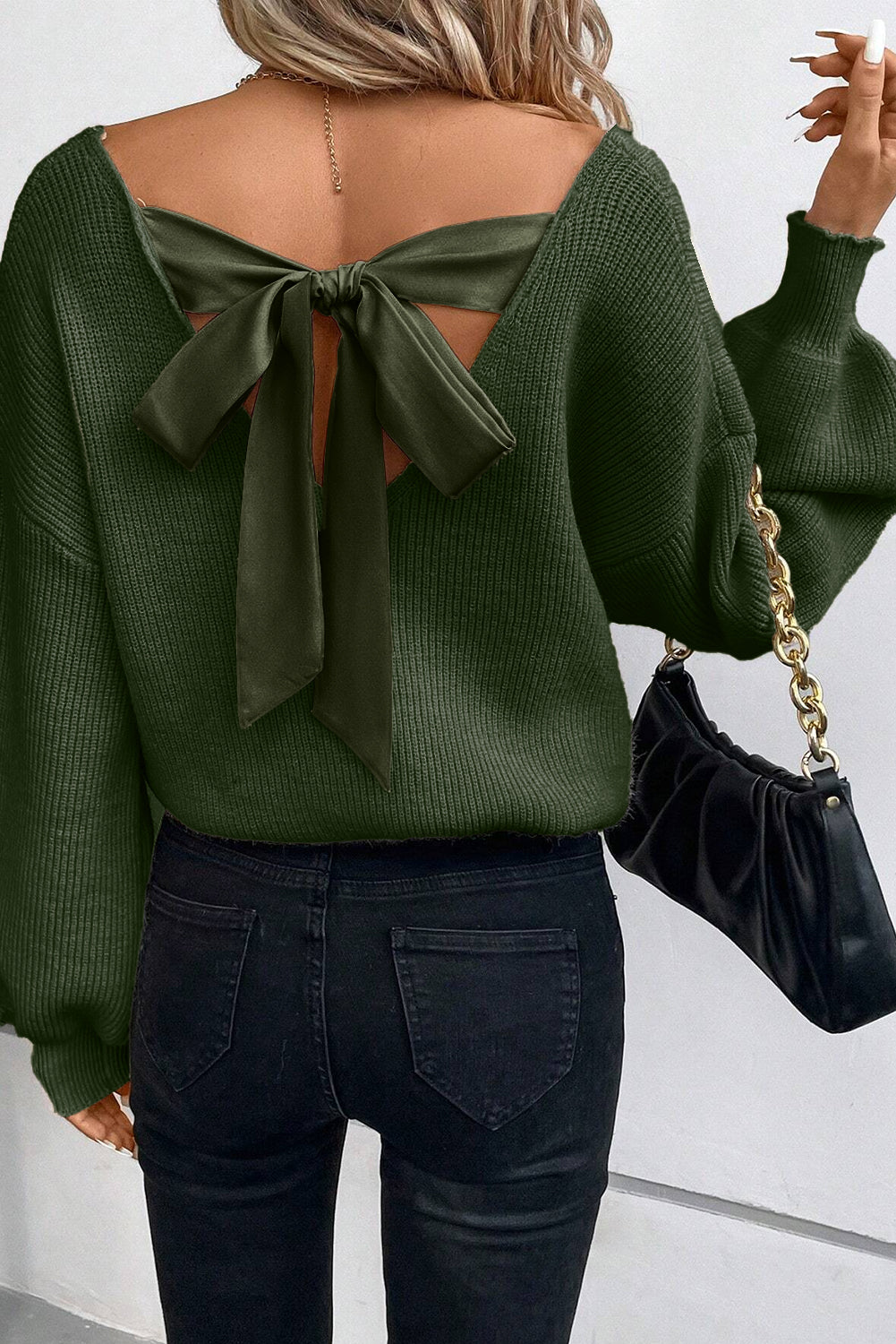 Bow Back Sweater