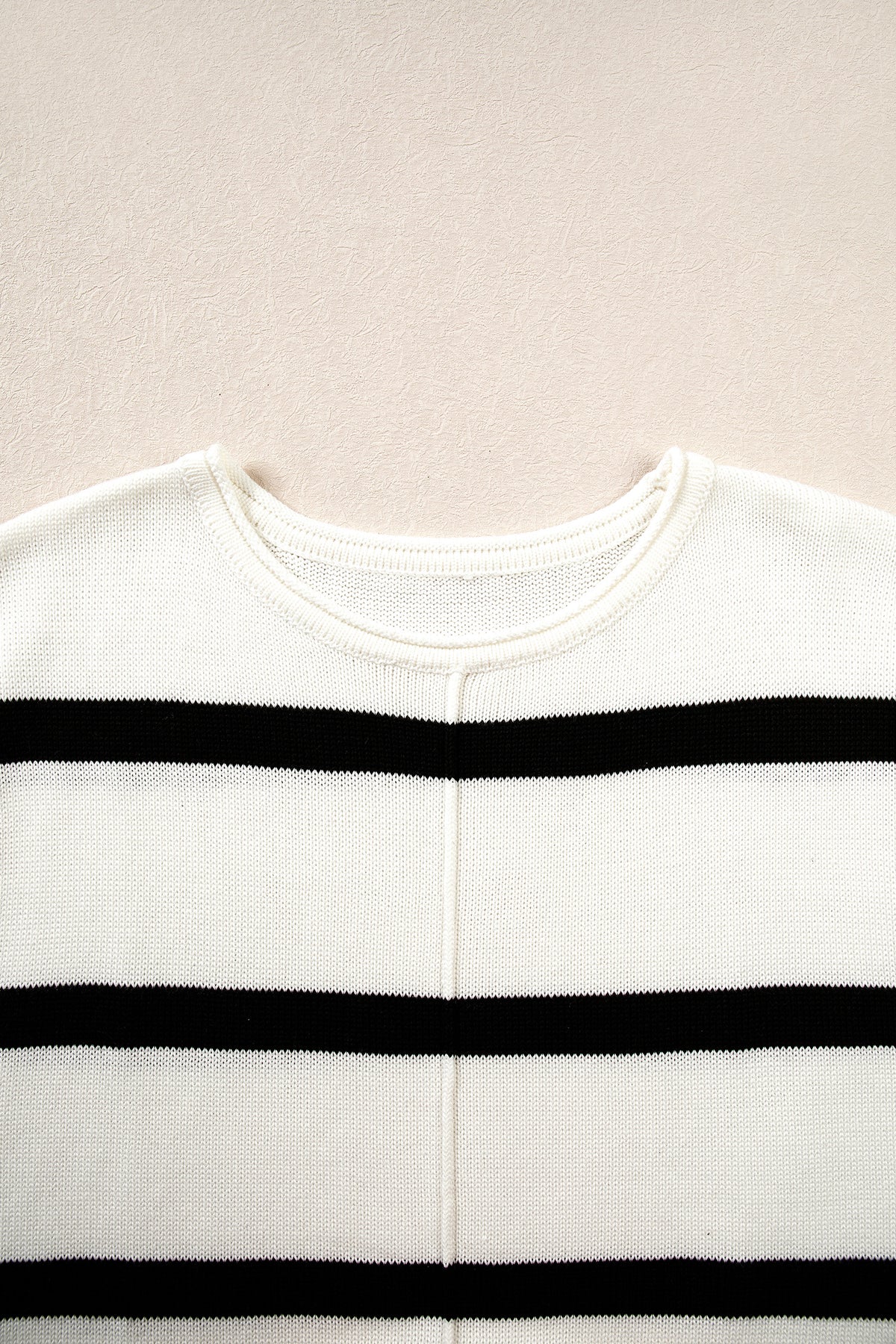Western Stripe Short Sleeve Sweater