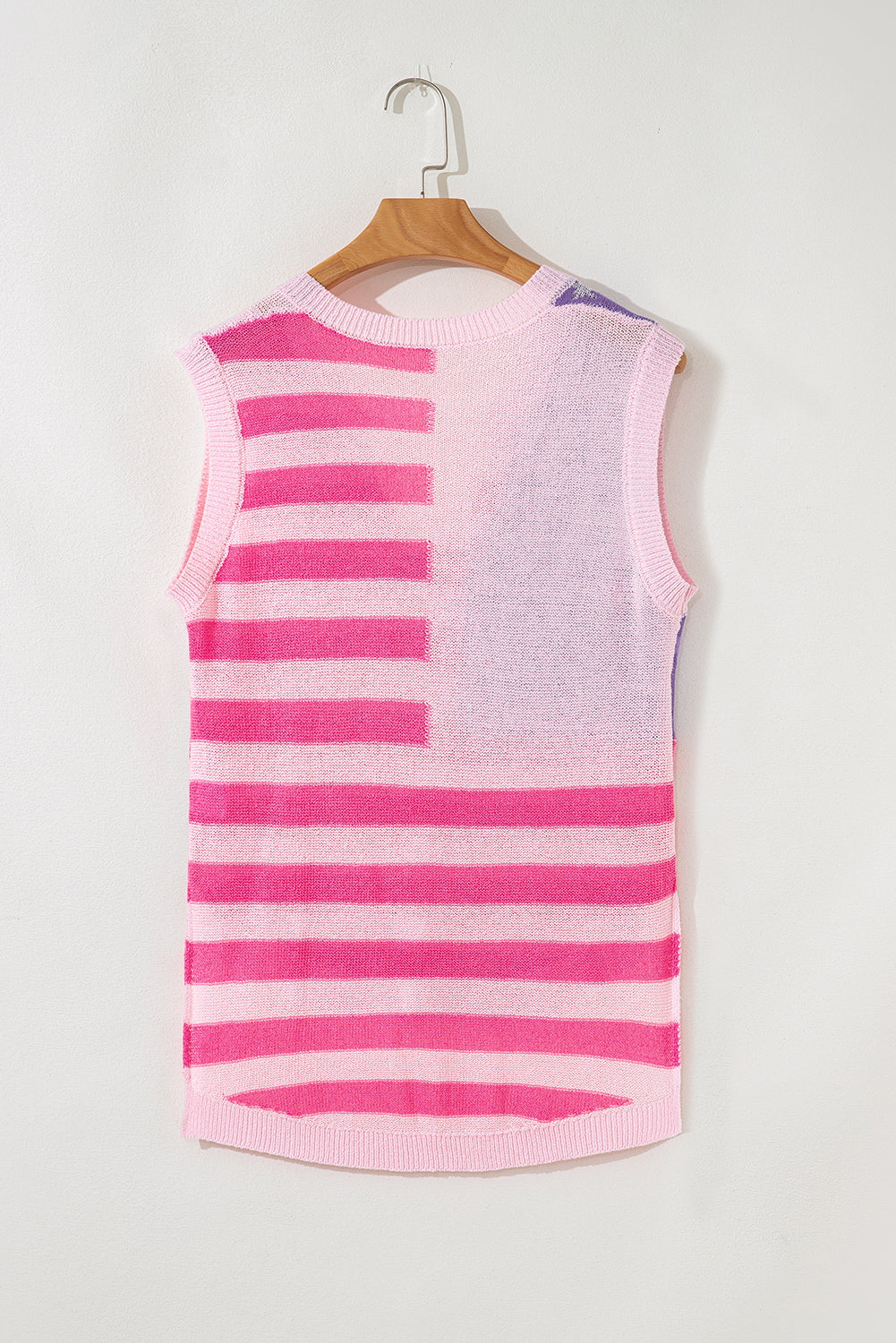 USA Flag Sleeveless Summer Sweater