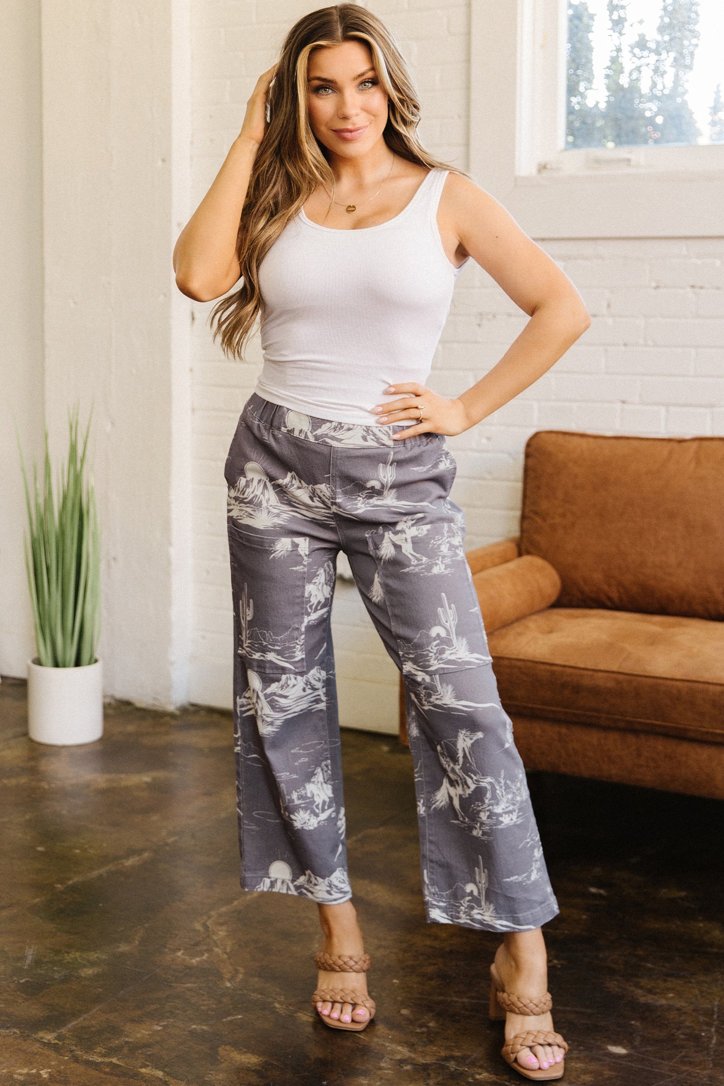 Wild West Vintage Printed Jeans