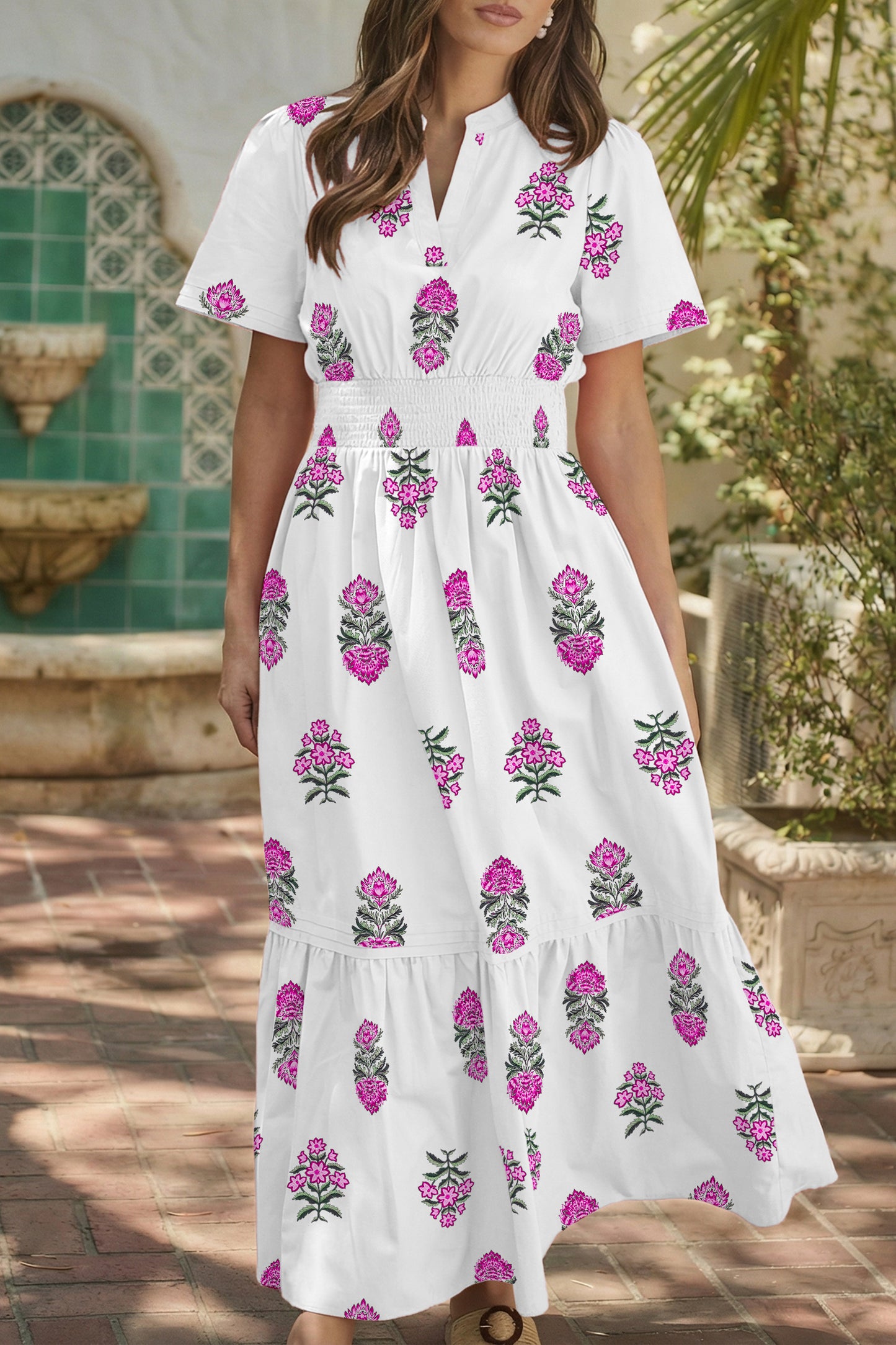 Floral Print  Maxi Dress