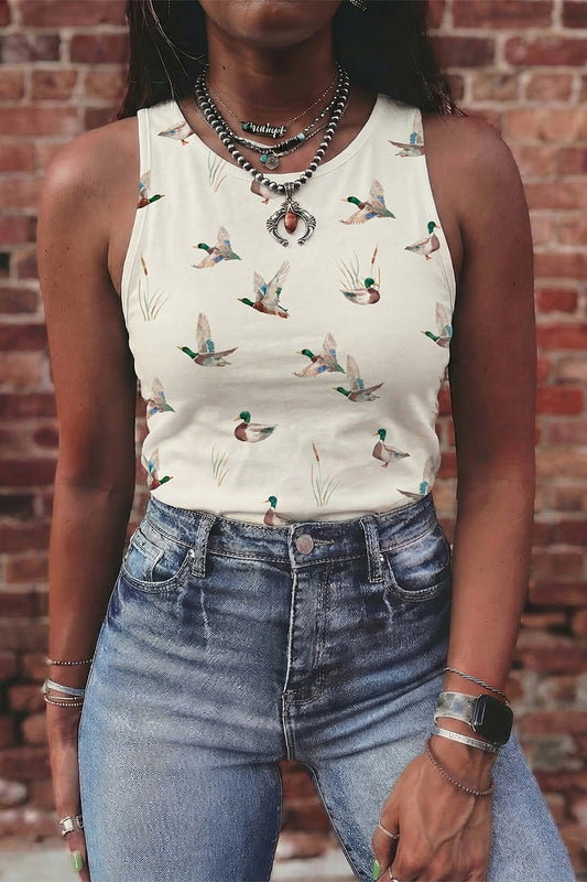 Mallard Print Tank Top