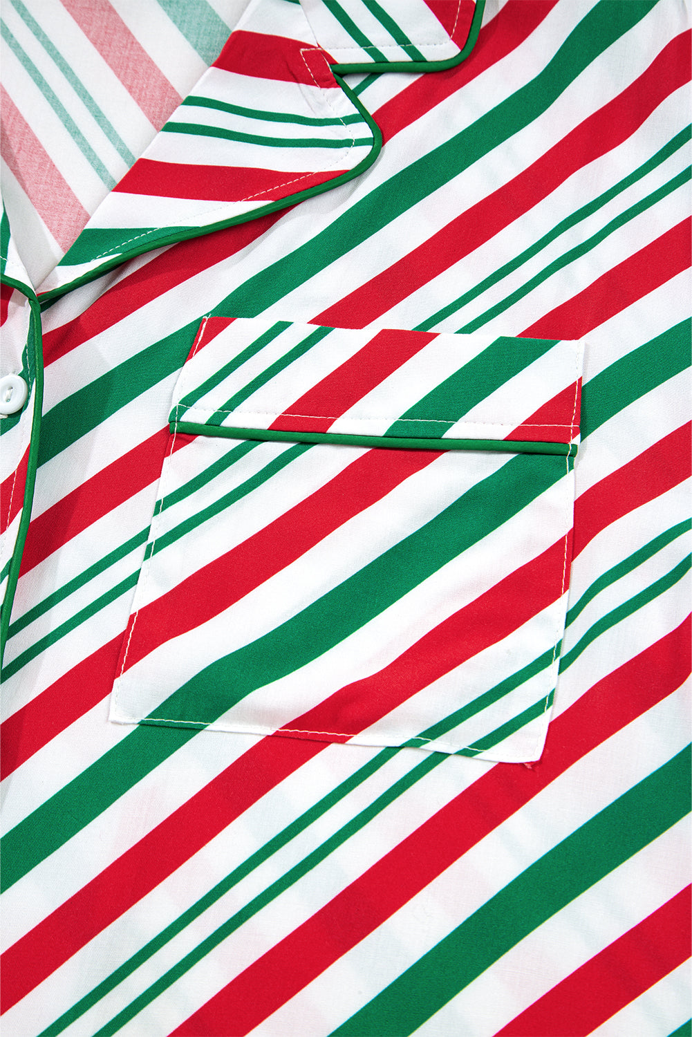 Striped Velvet Ribbon Christmas Pajamas