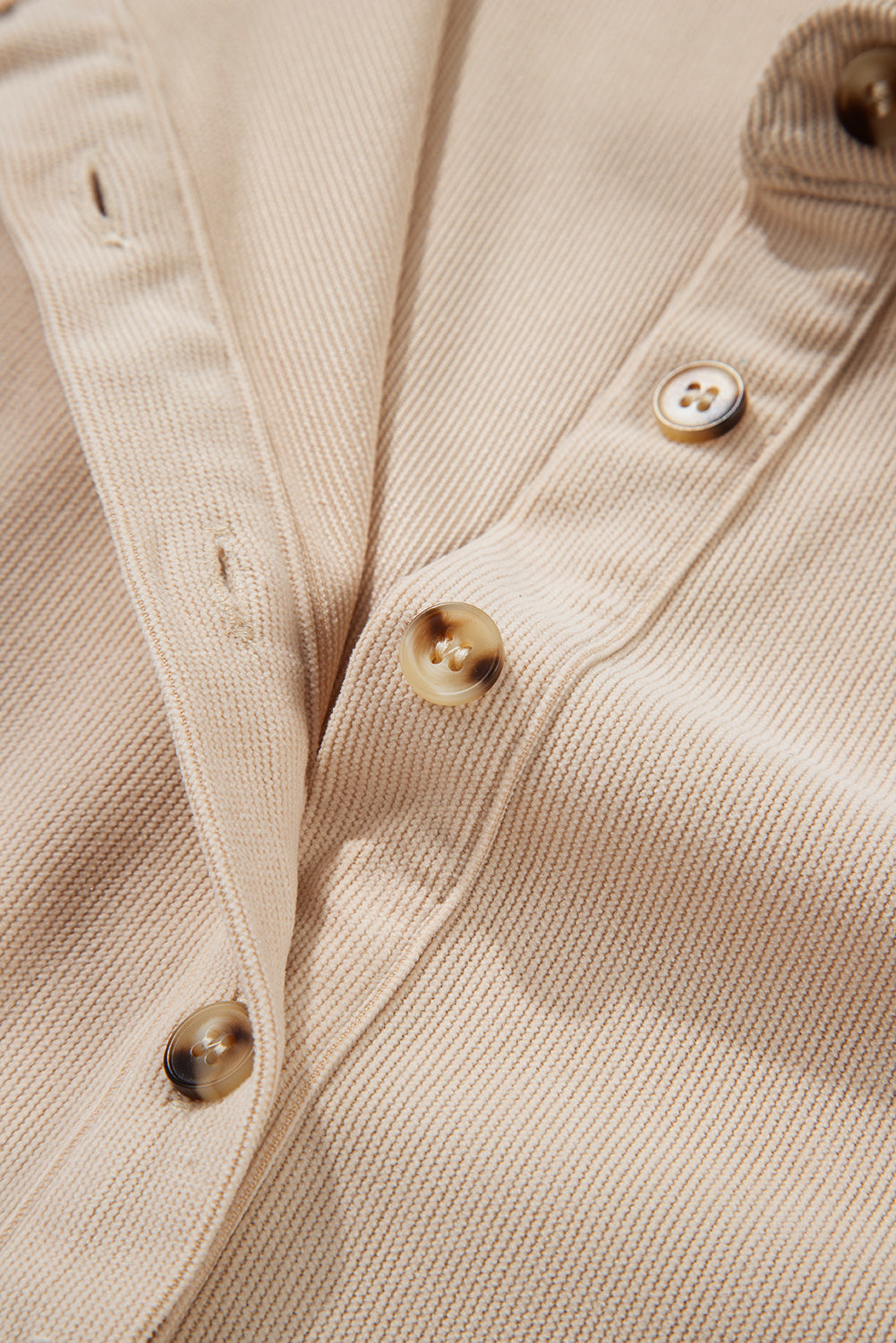 Oatmeal Corduroy Popover Dress