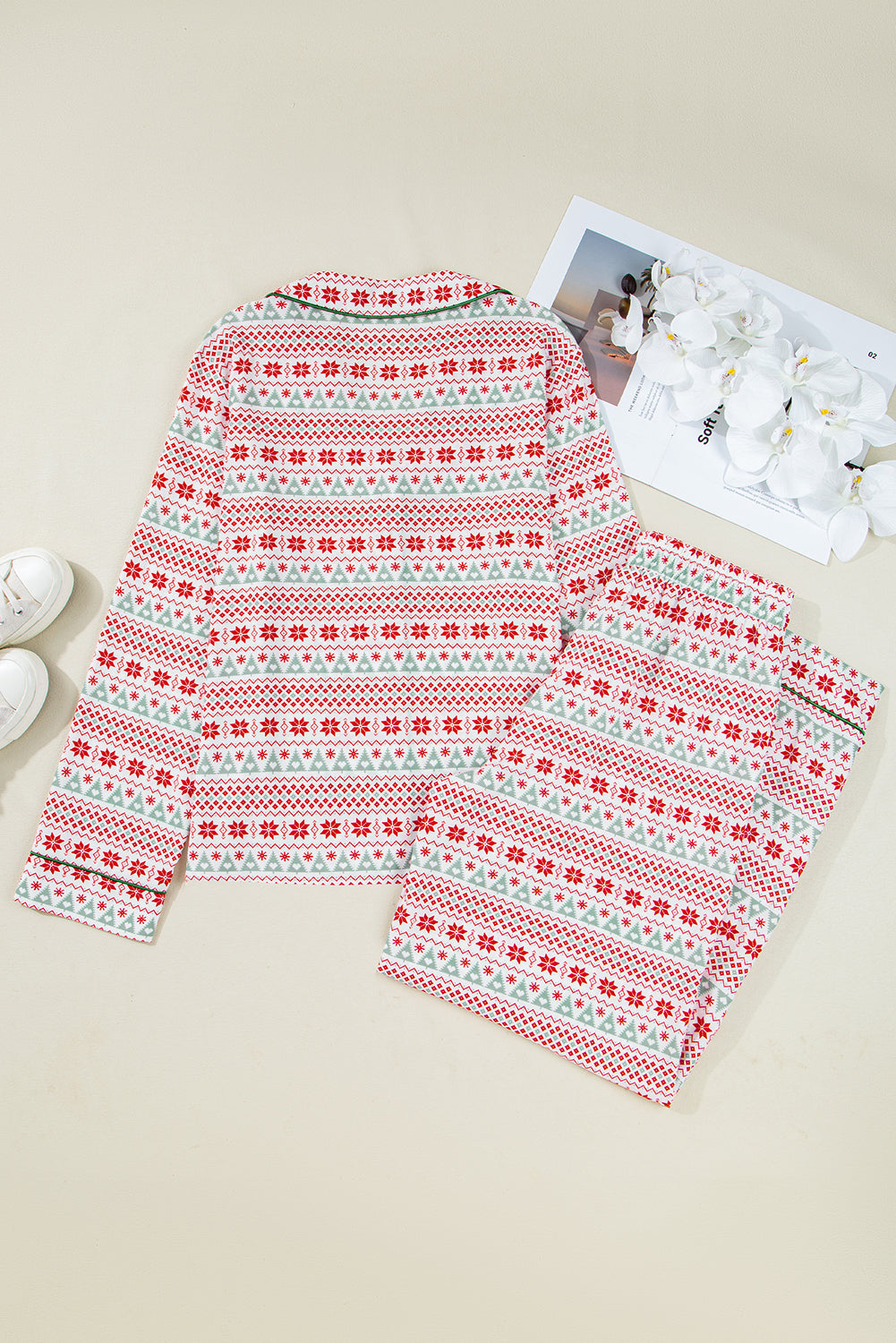 White Christmas Pajama Set