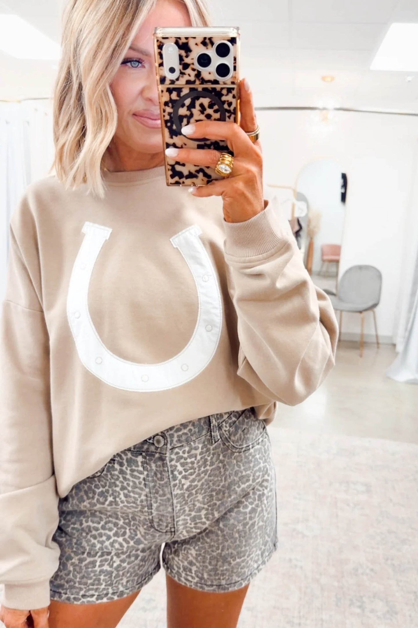 Horseshoe  Pullover Sweatshirt