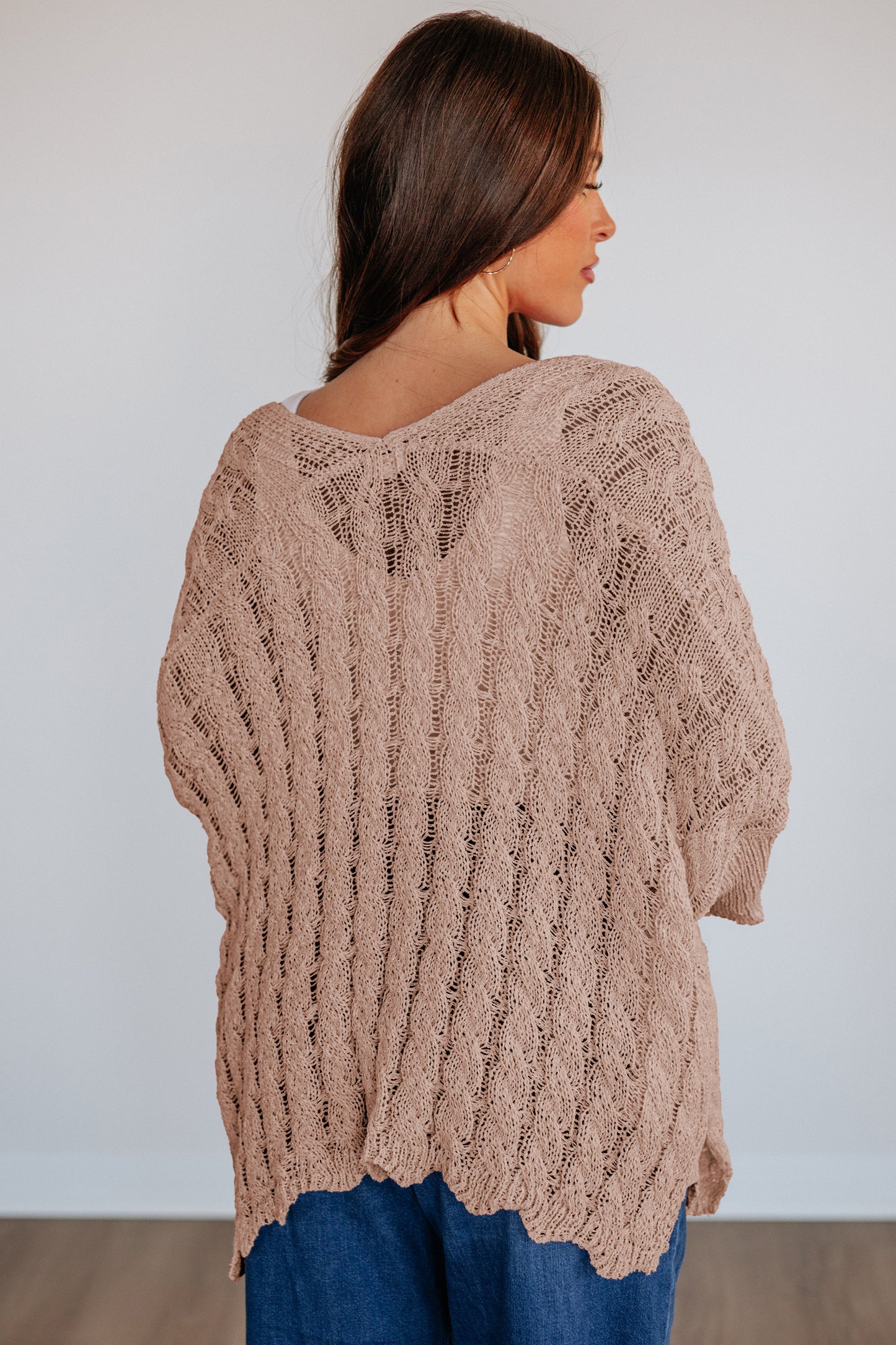 Open Front Crochet Cardigan
