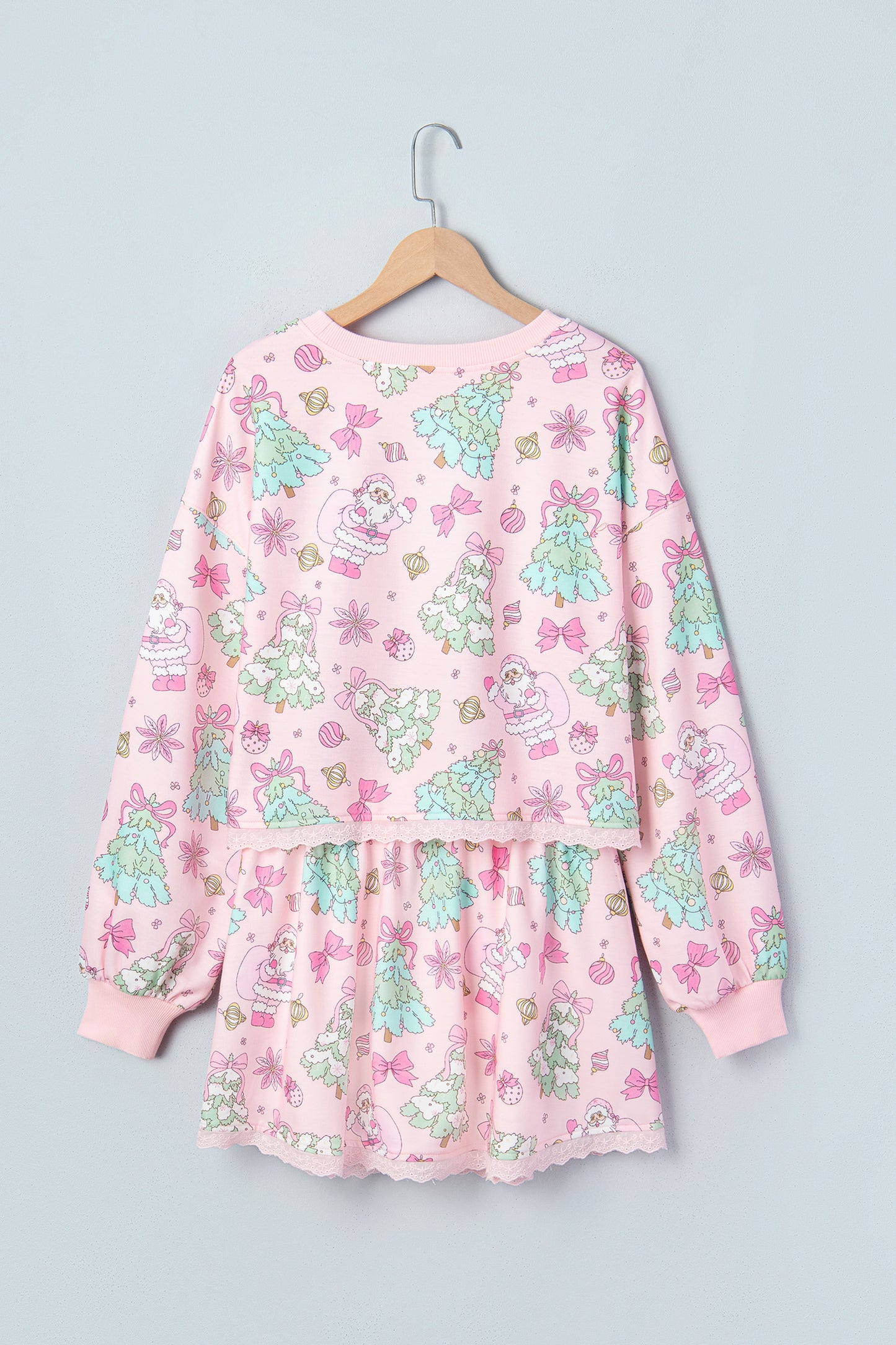 Christmas Print Skirt Set