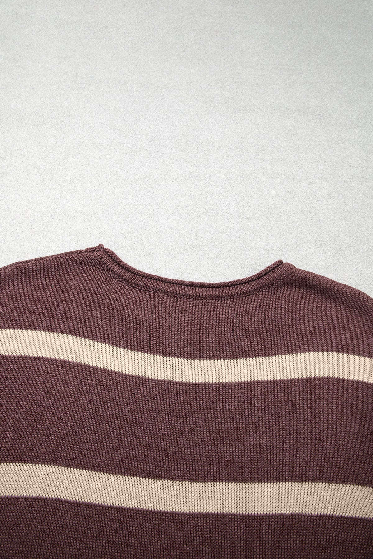 Western Stripe Short Sleeve Sweater
