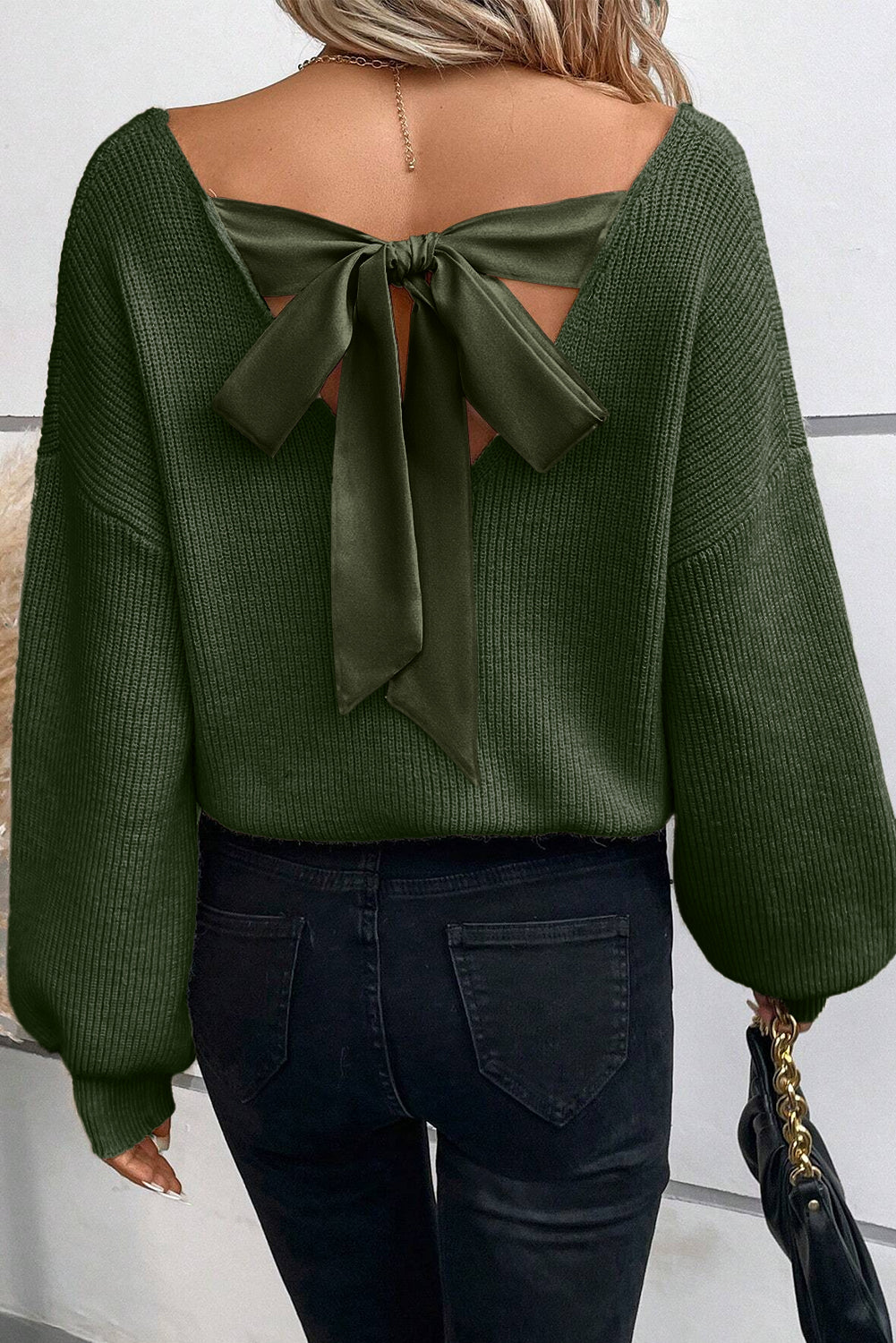 Bow Back Sweater