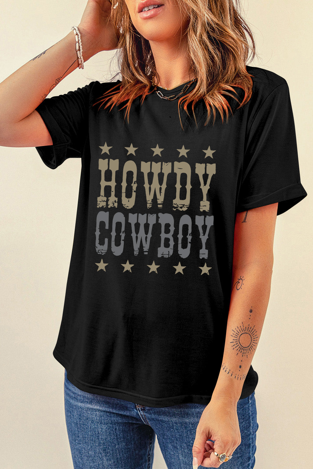 Howdy Cowboy Oversized Tee