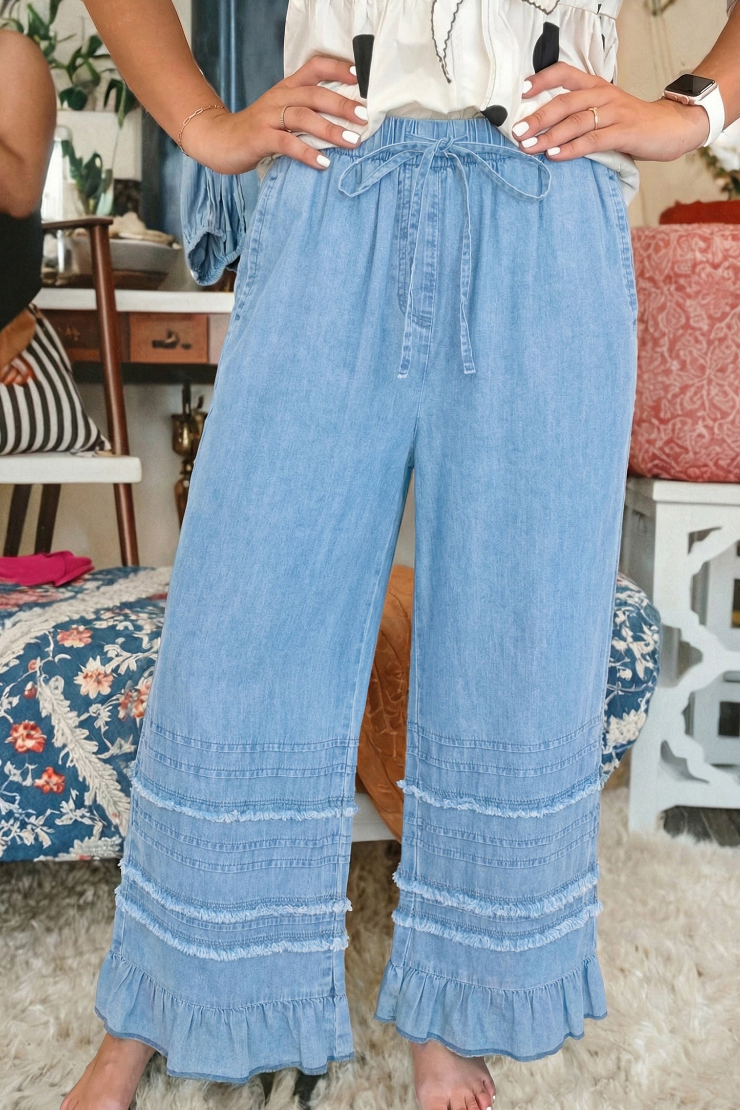Lightweight Denim Pants