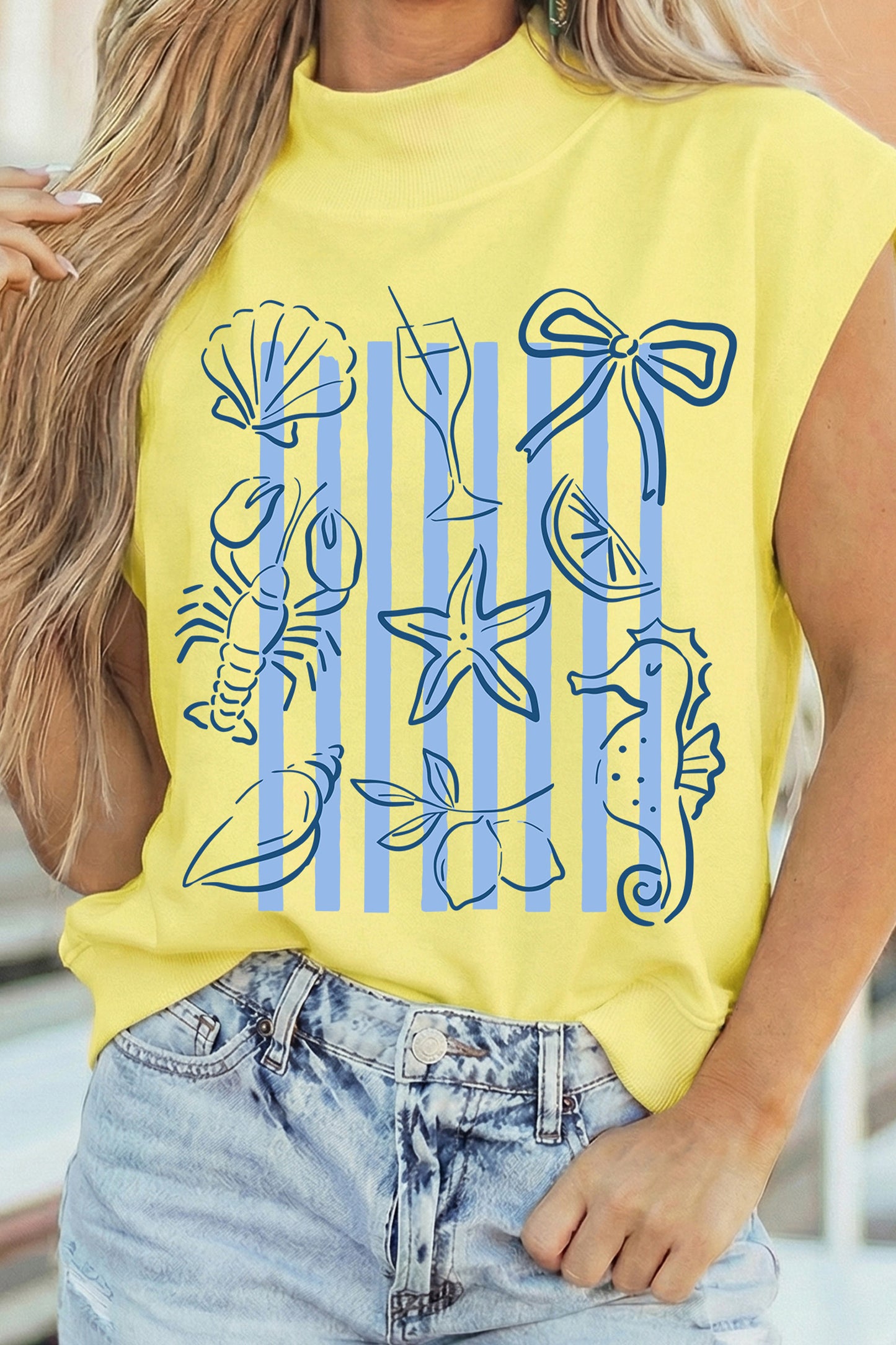 Yellow Seashell Tee